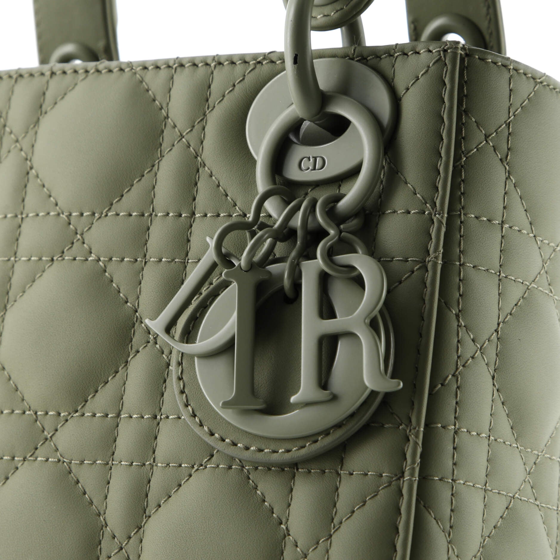 Christian Dior Ultra Matte Lady Dior Chain Bag Cannage Quilt Calfskin Mini