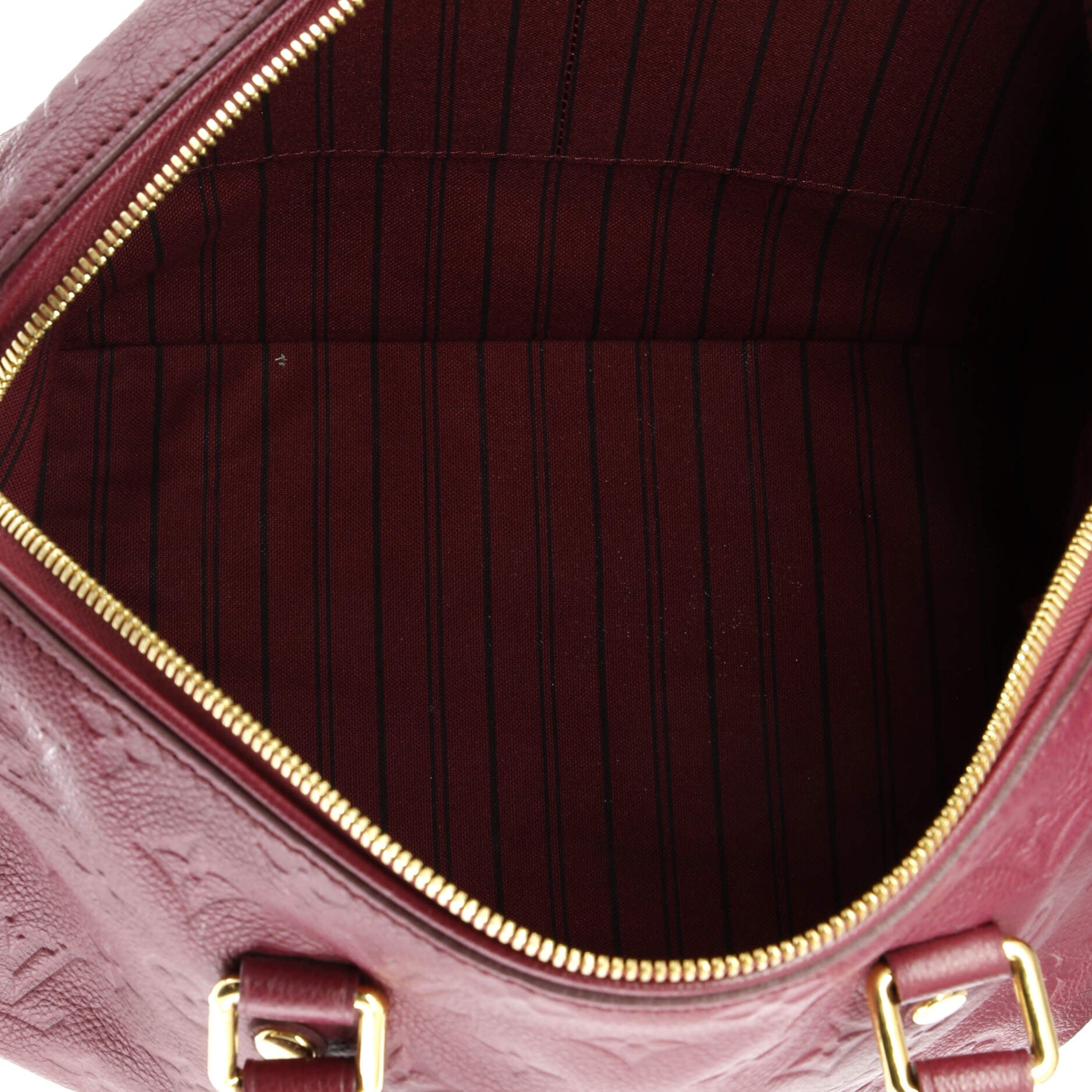 Louis Vuitton Speedy Bandouliere Bag Monogram Empreinte Leather 30