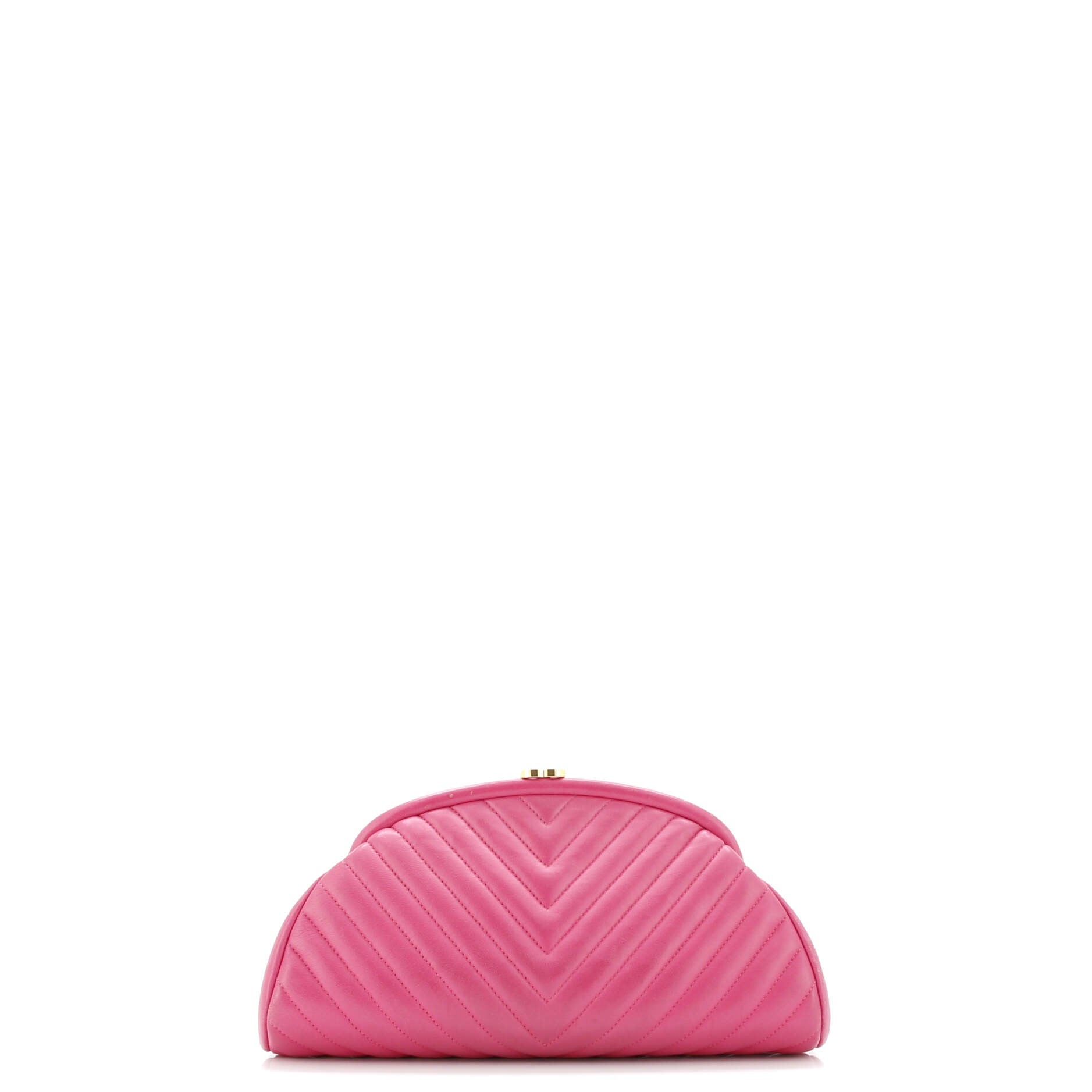 Chanel Timeless Clutch Chevron Lambskin