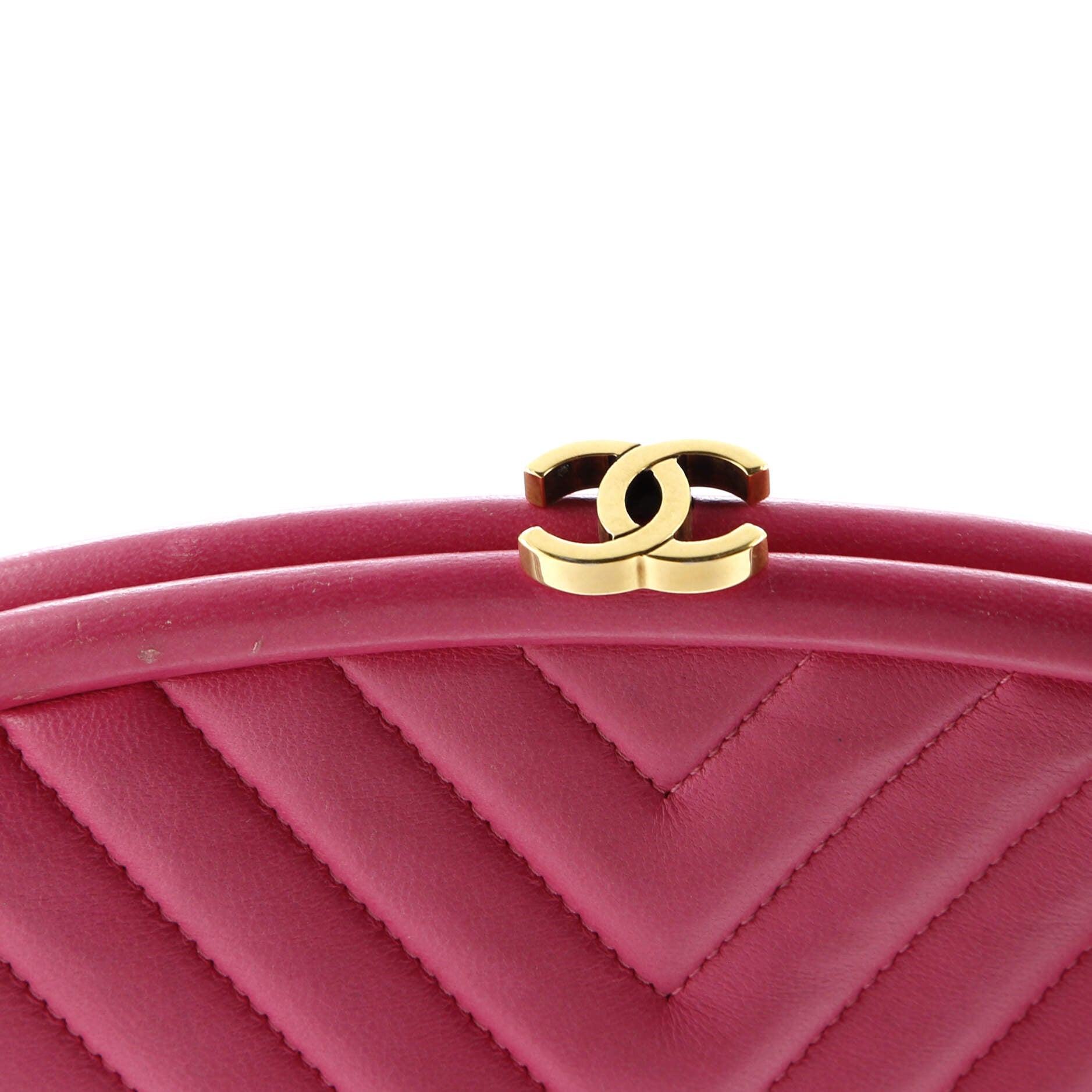 Chanel Timeless Clutch Chevron Lambskin
