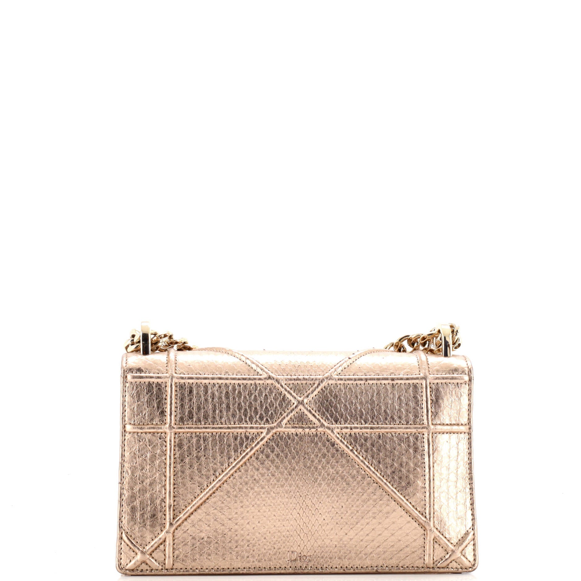 Christian Dior Diorama Flap Bag Python Small