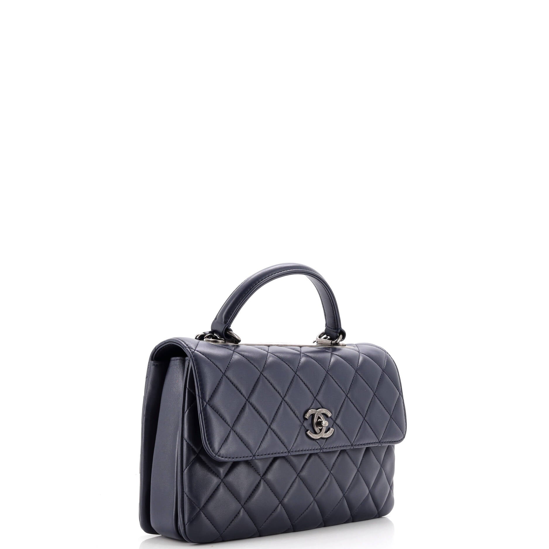 Chanel Trendy CC Top Handle Bag Quilted Lambskin Medium