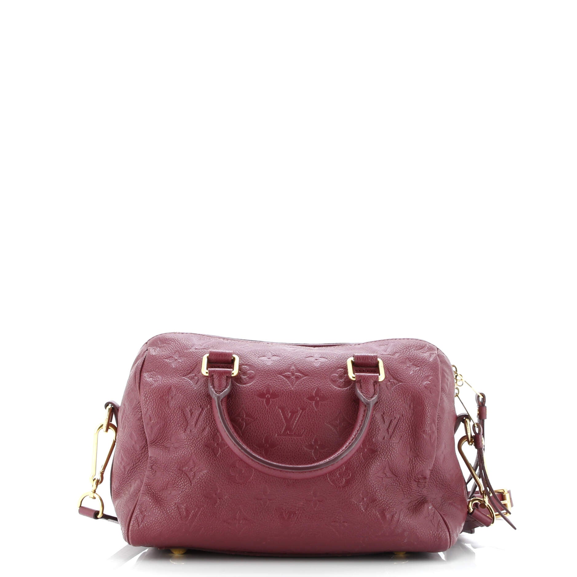 Louis Vuitton Speedy Bandouliere Bag Monogram Empreinte Leather 25