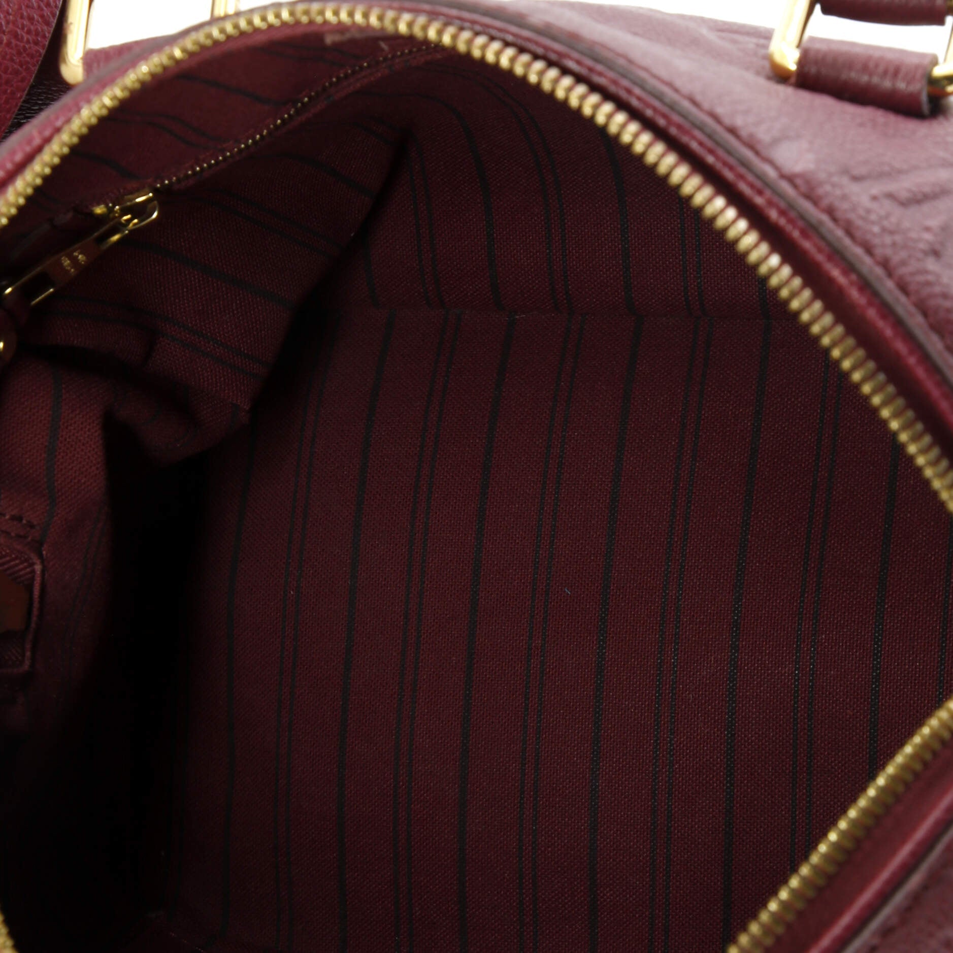 Louis Vuitton Speedy Bandouliere Bag Monogram Empreinte Leather 25