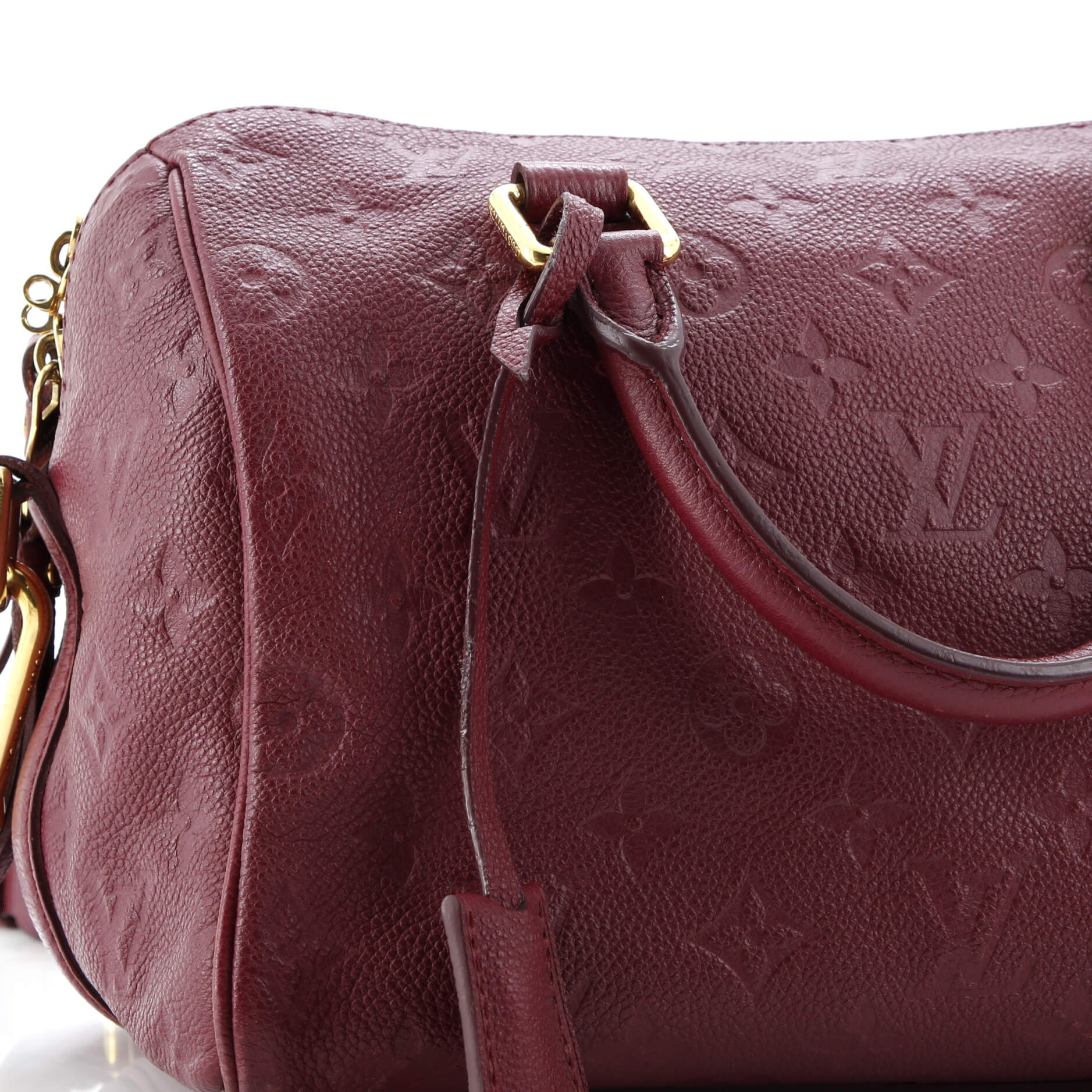 Louis Vuitton Speedy Bandouliere Bag Monogram Empreinte Leather 25