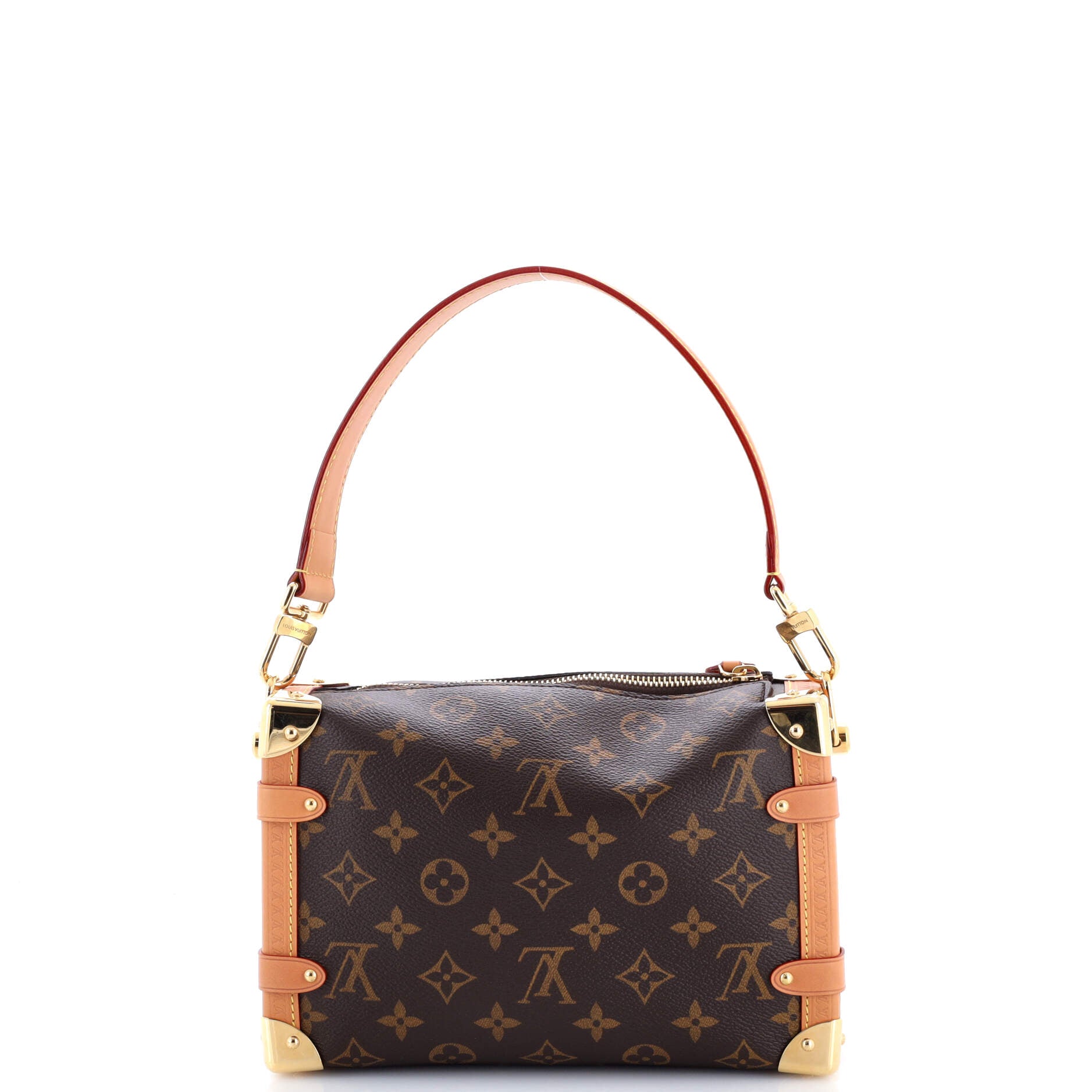 Louis Vuitton Side Trunk Handbag Monogram Canvas GM