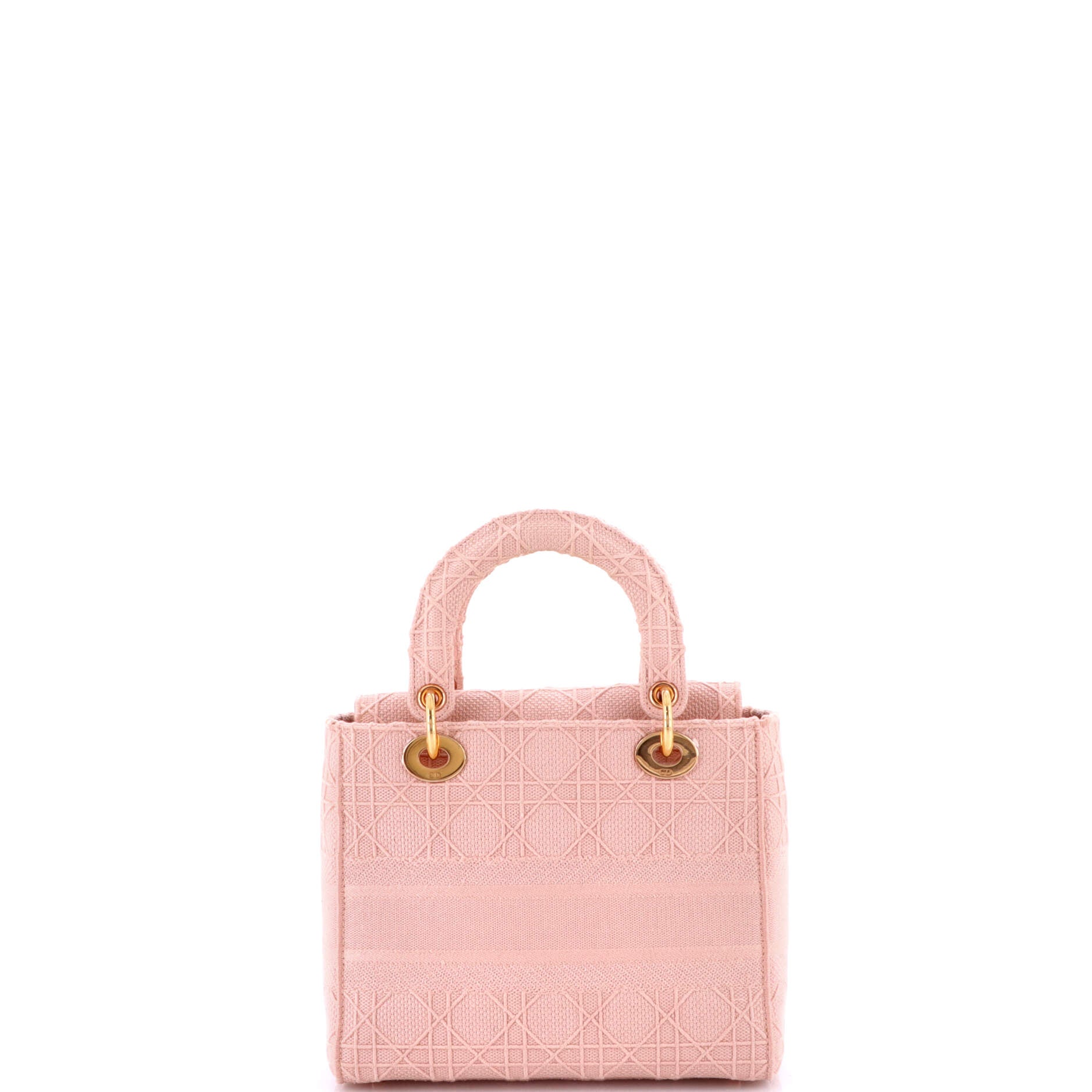 Christian Dior Lady D-Lite Bag Cannage Embroidered Canvas Medium