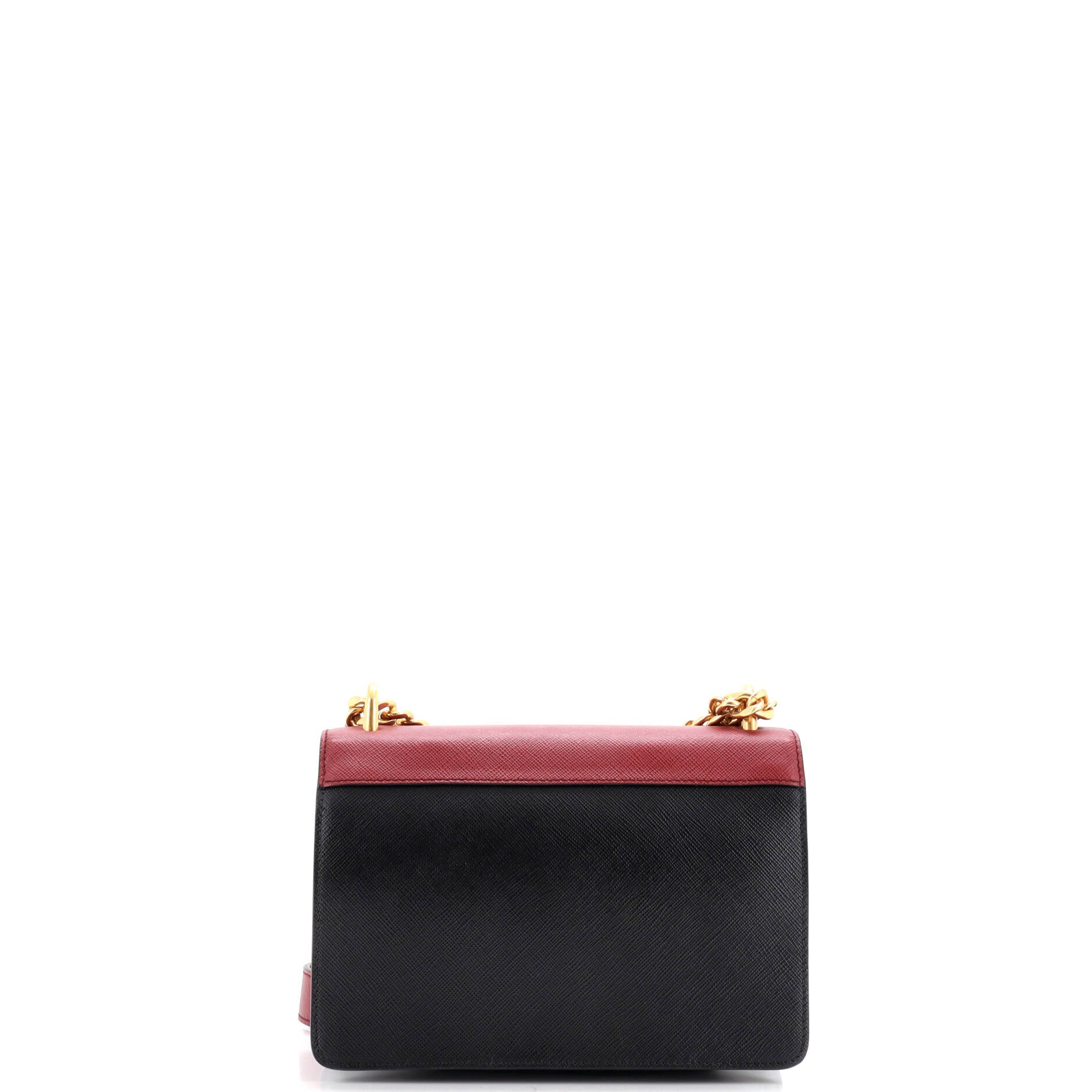Prada Chain Flap Bag Saffiano Leather Small