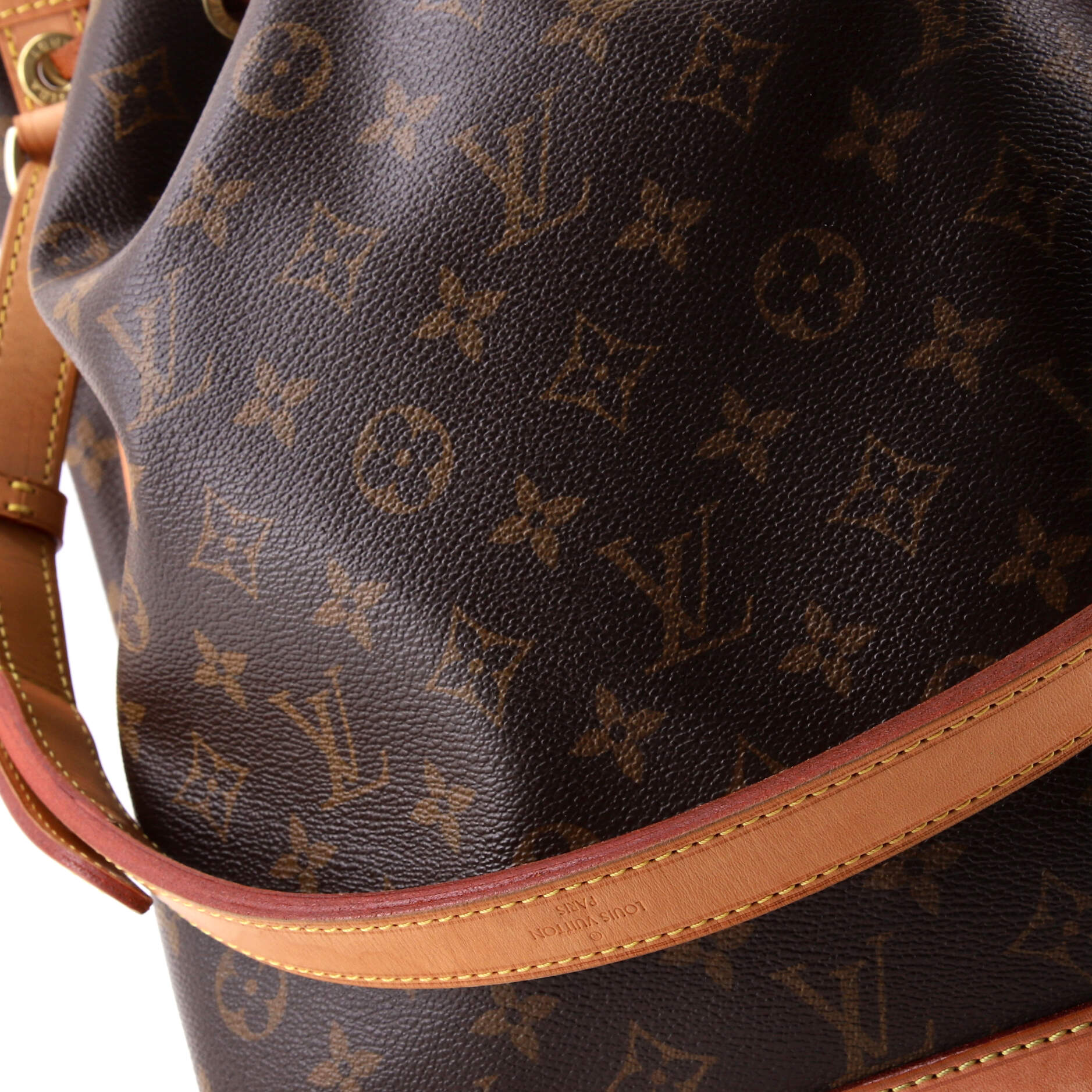 Louis Vuitton Noe Handbag Monogram Canvas Large