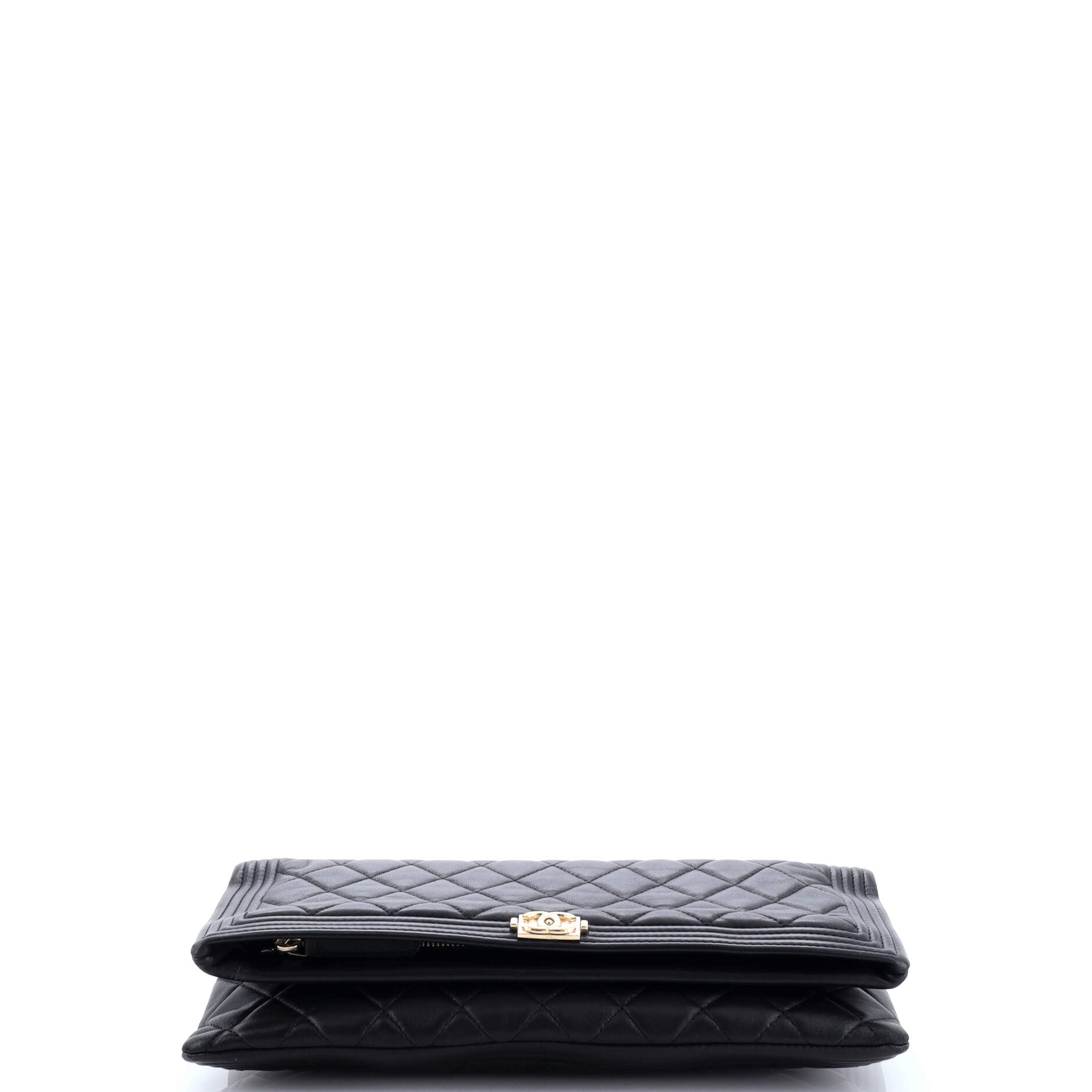 Chanel Boy Beauty CC Clutch Quilted Lambskin