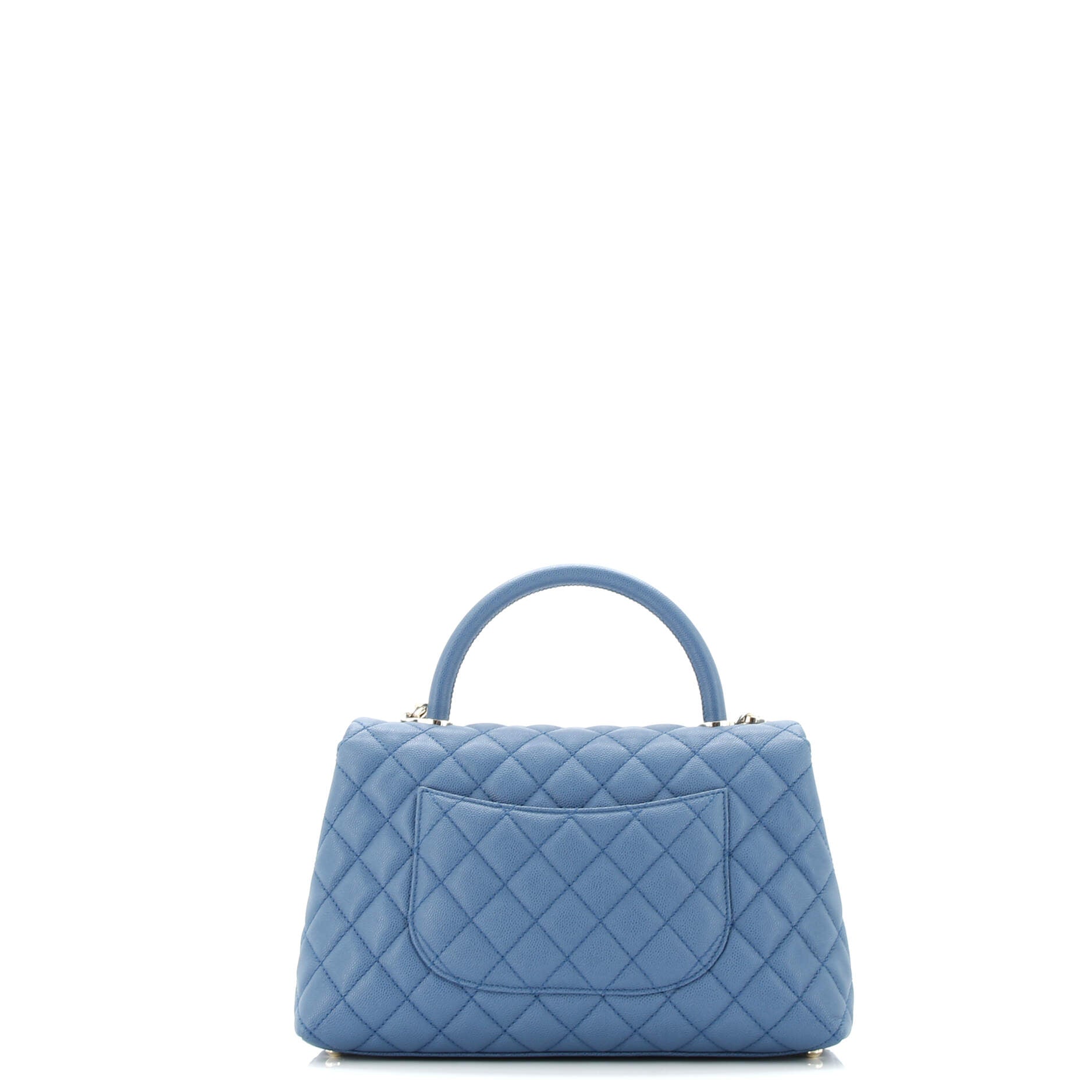 Chanel Coco Top Handle Bag Quilted Caviar Small