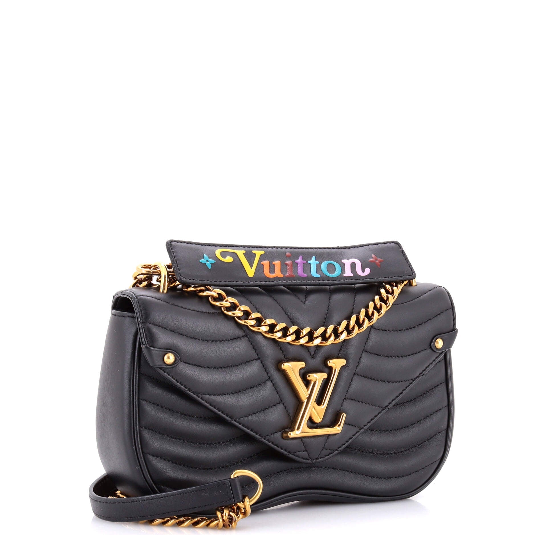 Louis Vuitton New Wave Chain Bag Quilted Leather MM