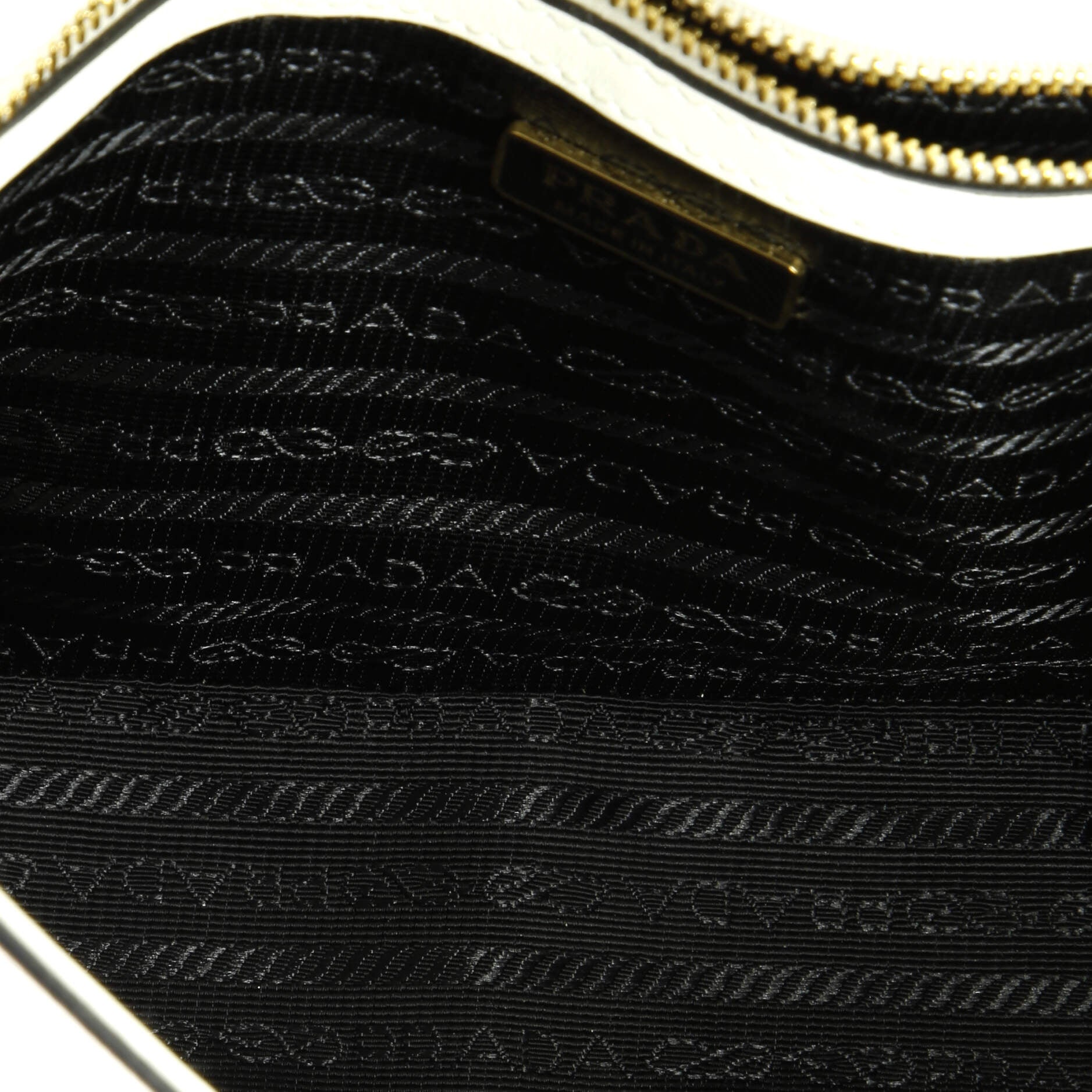 Prada Embleme Flap Bag Saffiano Leather Small
