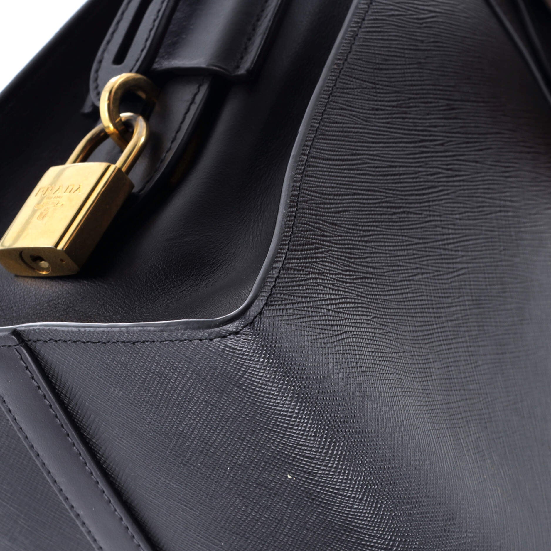 Prada Esplanade Tote Saffiano with City Calf Medium