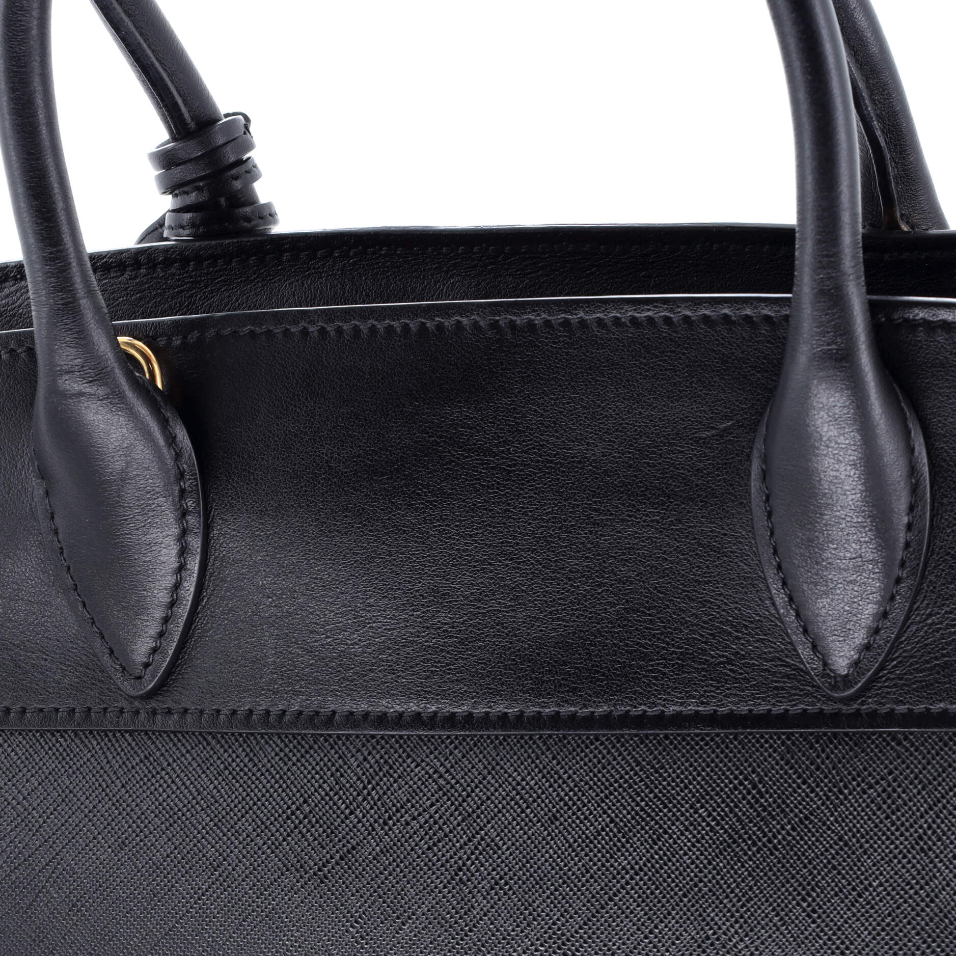 Prada Esplanade Tote Saffiano with City Calf Medium