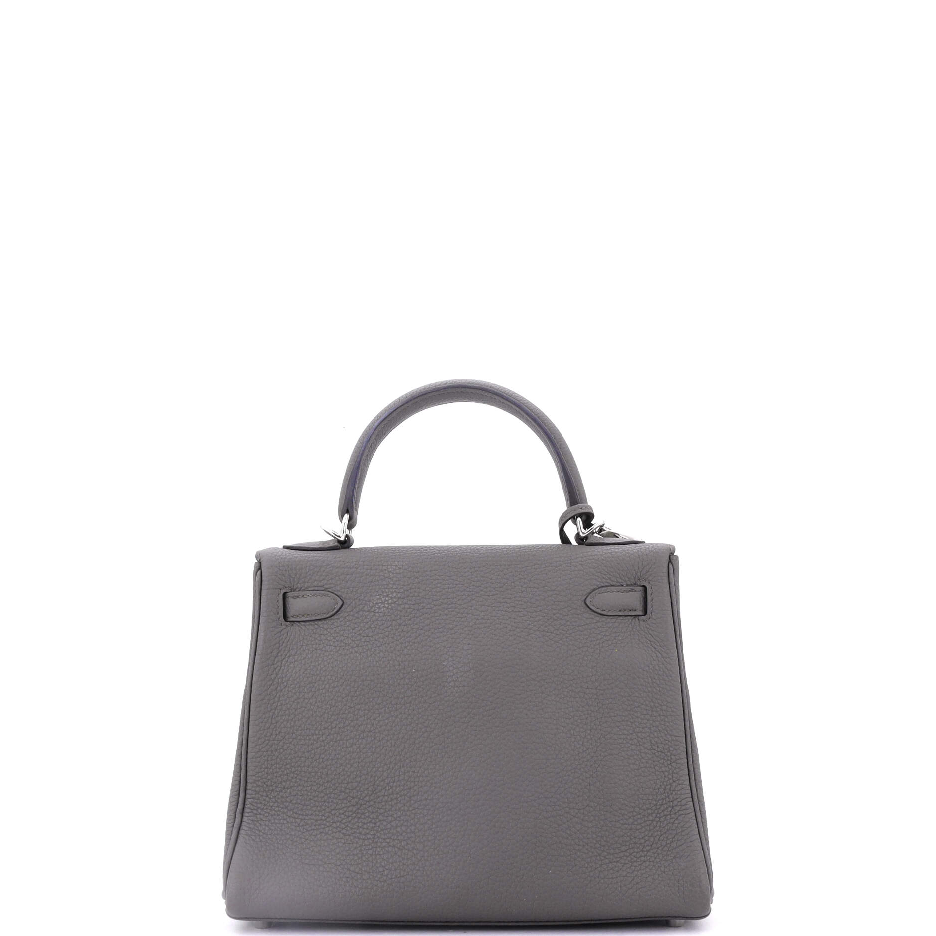 Hermes Kelly Handbag Grey Togo with Palladium Hardware 25