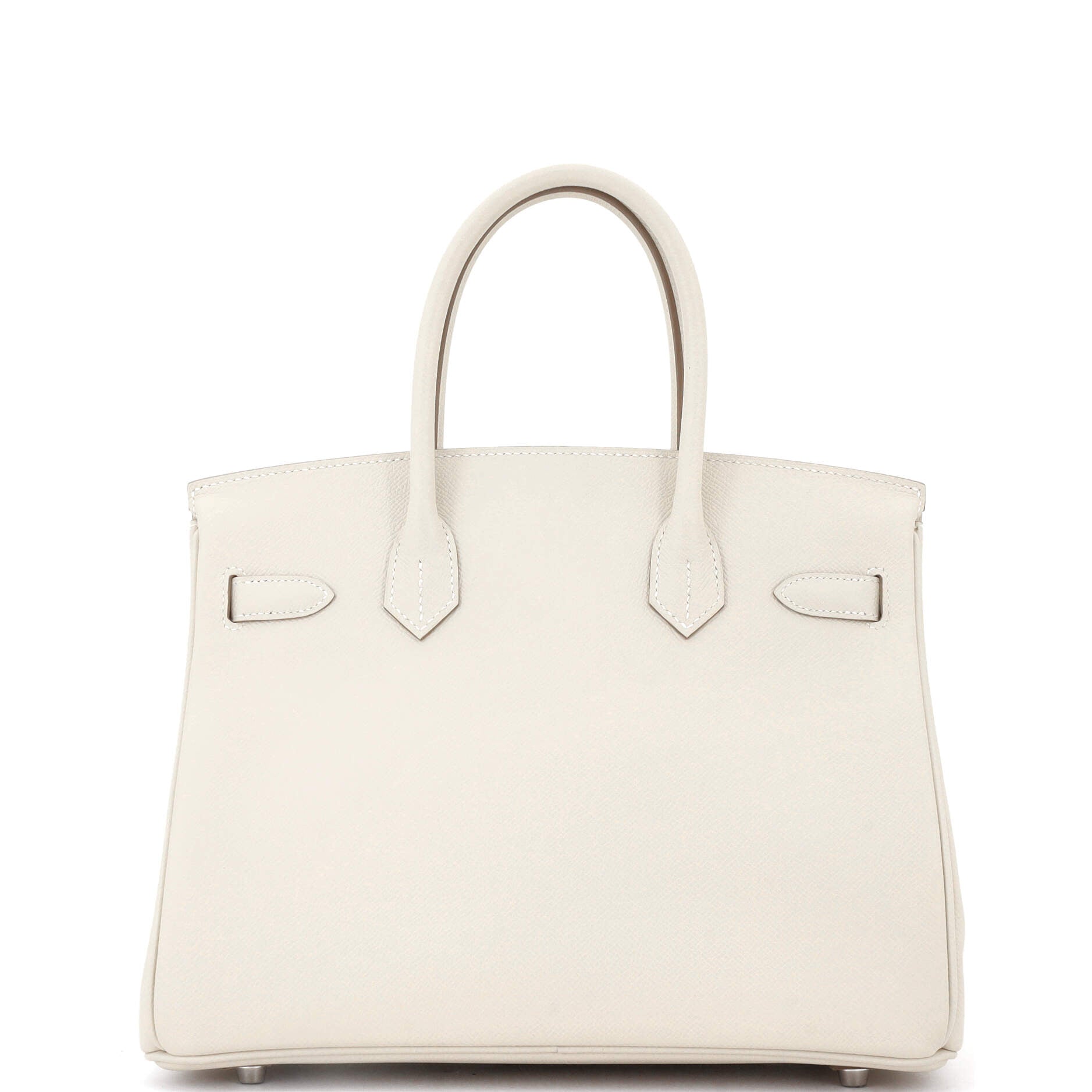Hermes Birkin Handbag Light Epsom with Palladium Hardware 30