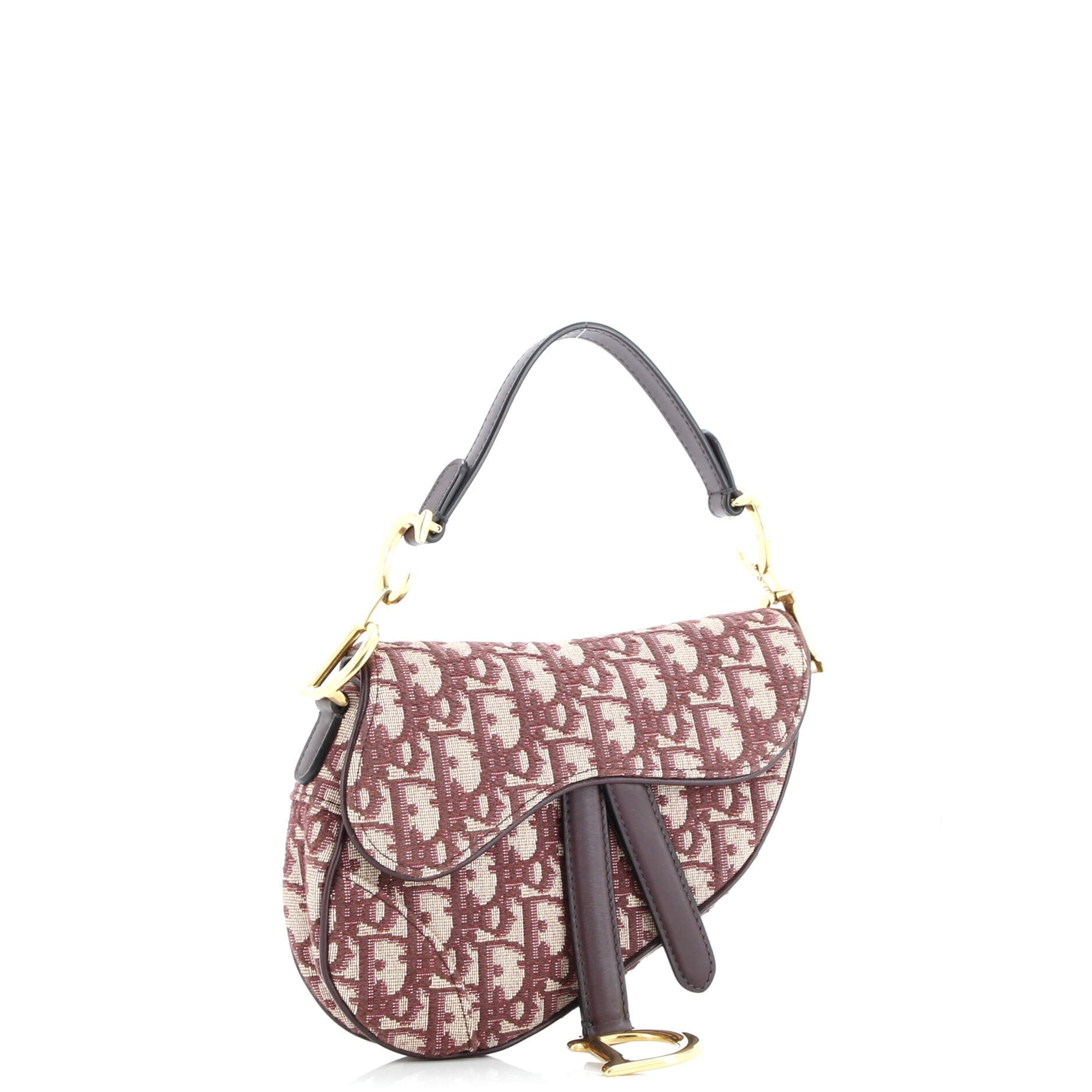 Christian Dior Saddle Handbag Oblique Canvas Mini