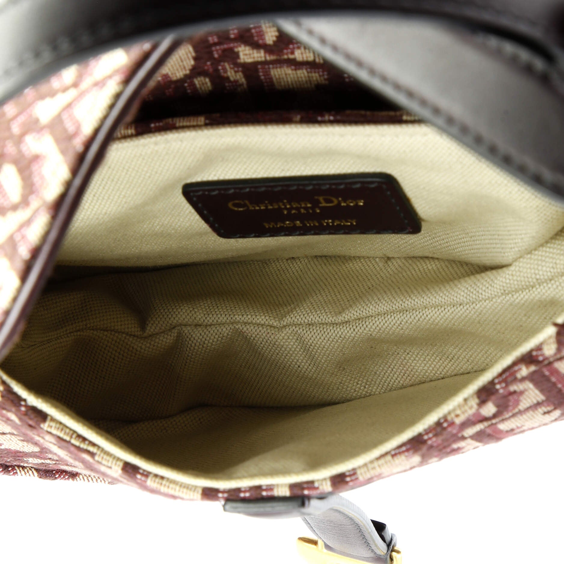 Christian Dior Saddle Handbag Oblique Canvas Mini