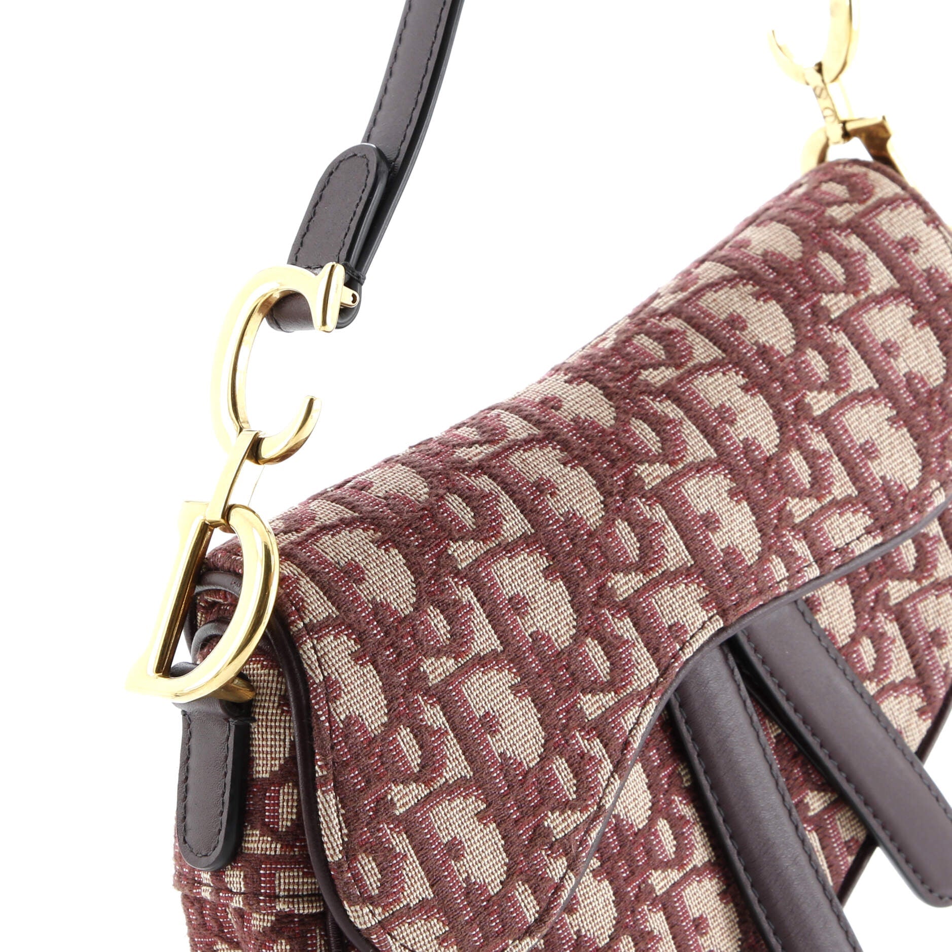 Christian Dior Saddle Handbag Oblique Canvas Mini