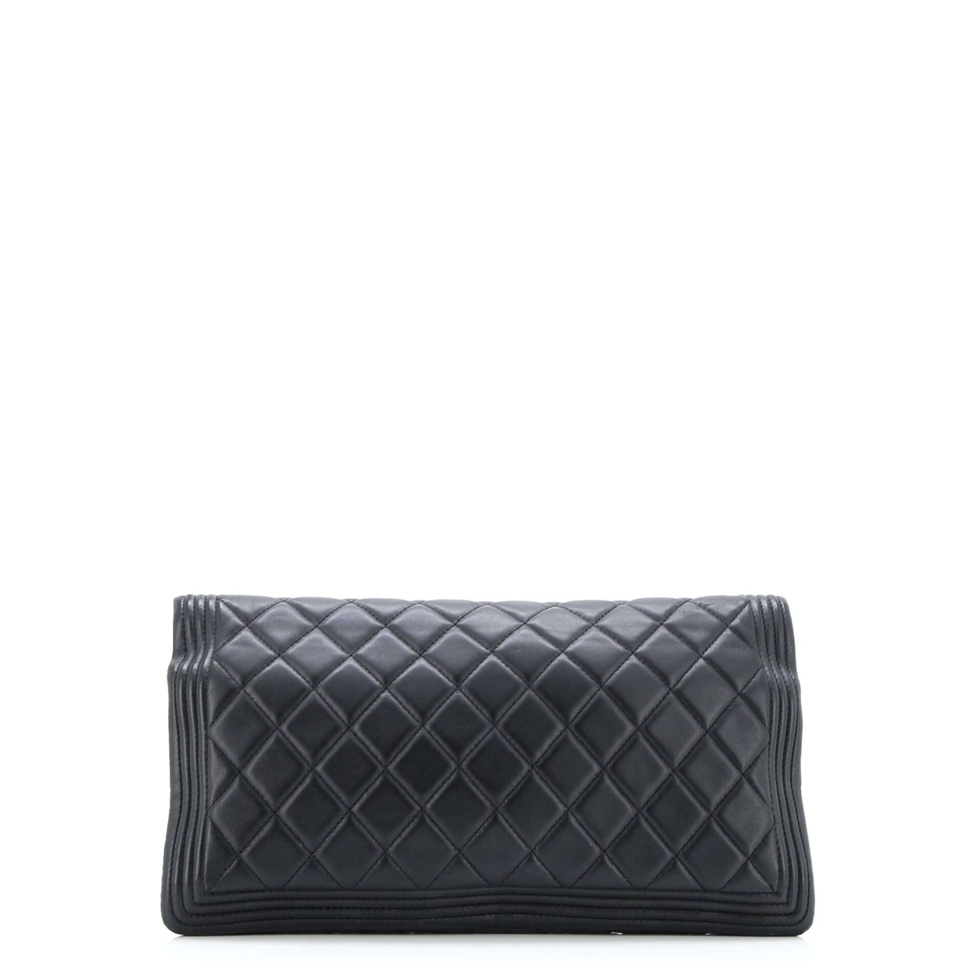 Chanel Boy Beauty CC Clutch Quilted Lambskin