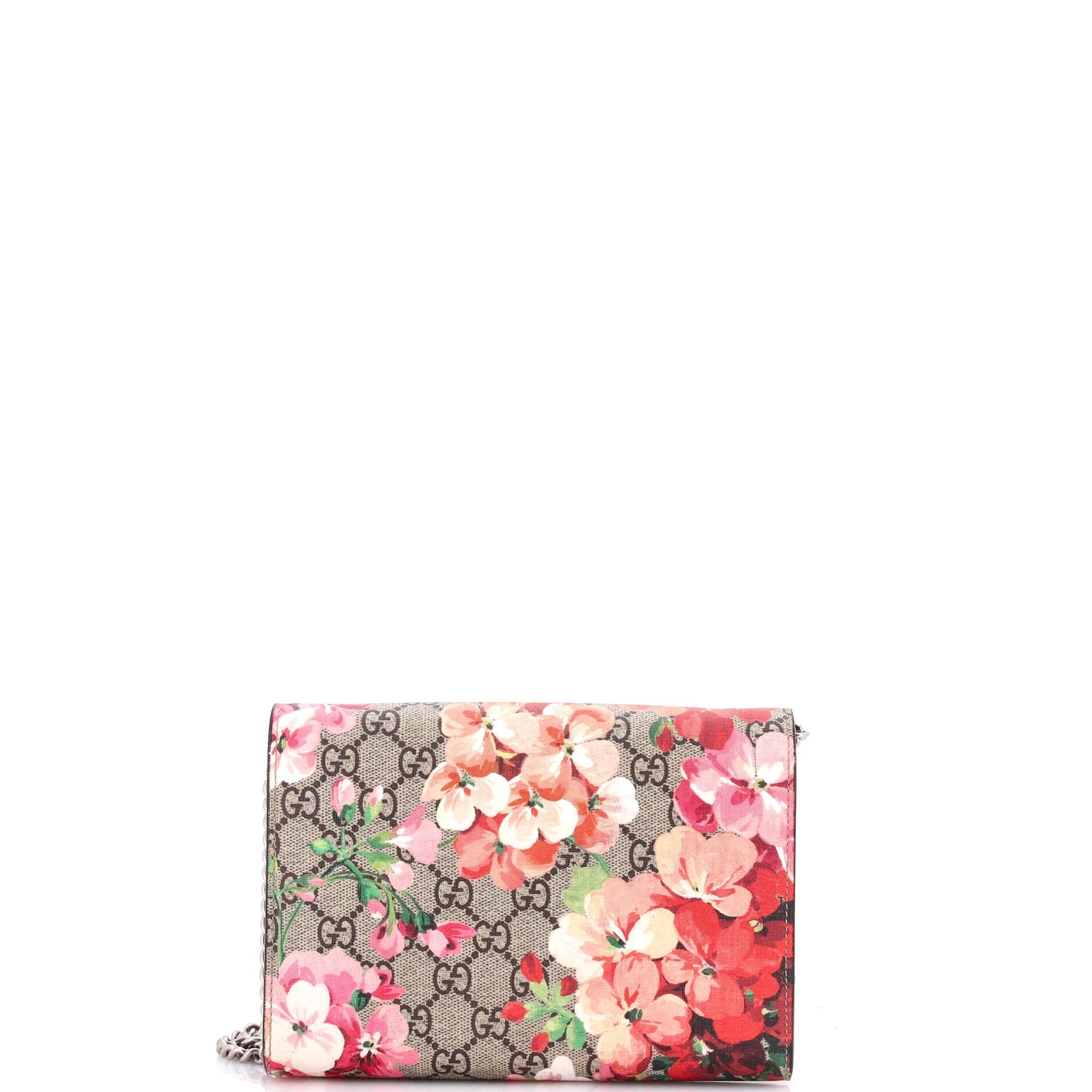 Gucci Dionysus Chain Wallet Blooms Print GG Coated Canvas Small