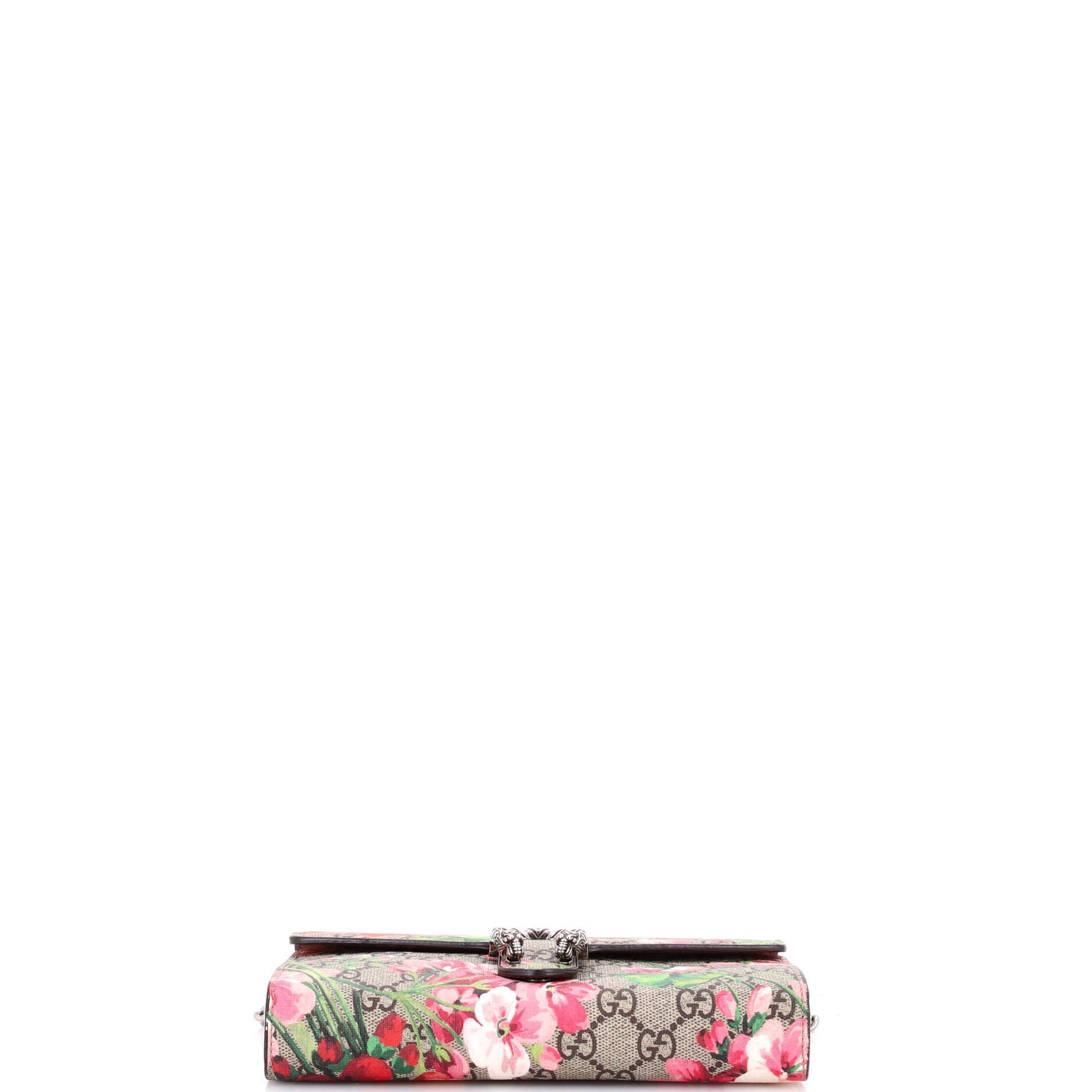 Gucci Dionysus Chain Wallet Blooms Print GG Coated Canvas Small