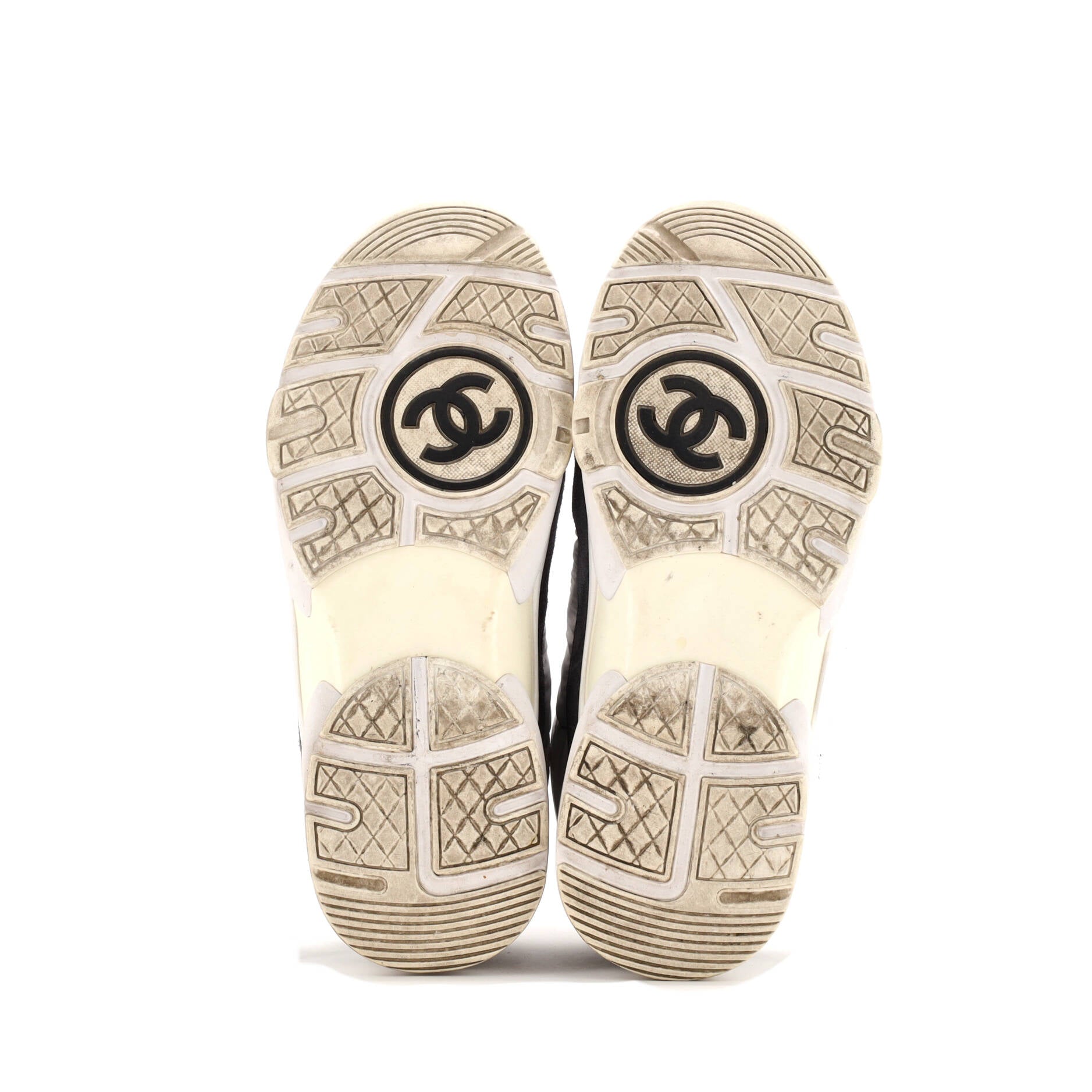 Chanel Women's CC Low-Top Sneakers Suede with Leather and Nylon