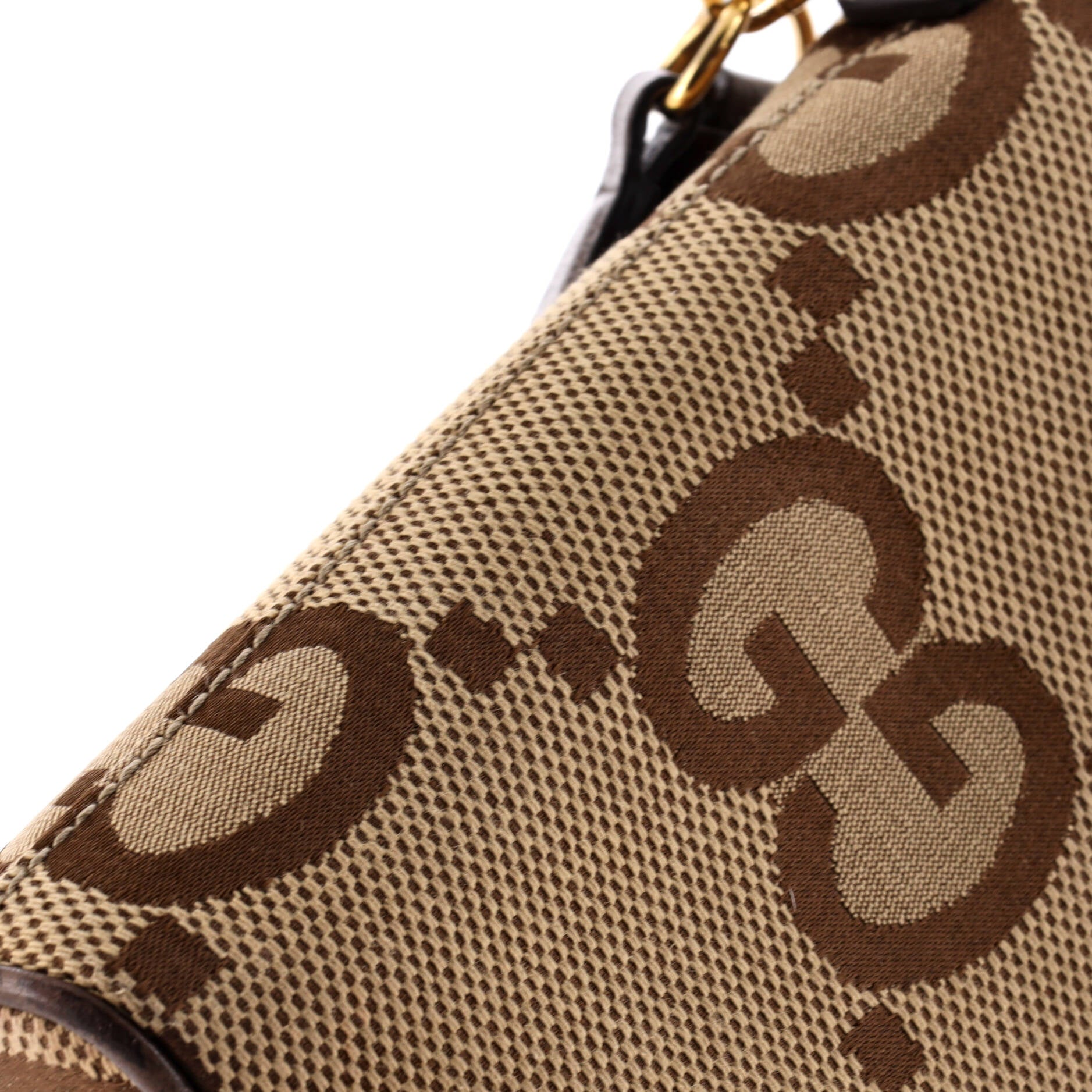 Gucci Zip Messenger Bag Jumbo GG Canvas