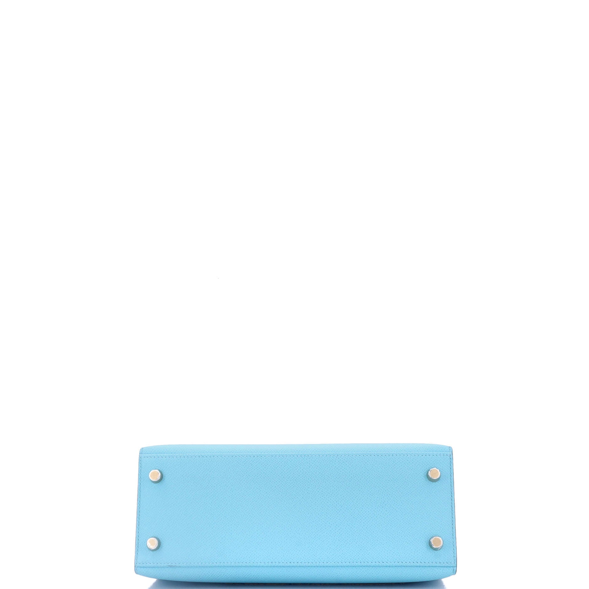 Hermes Kelly Handbag Blue Epsom with Gold Hardware 25