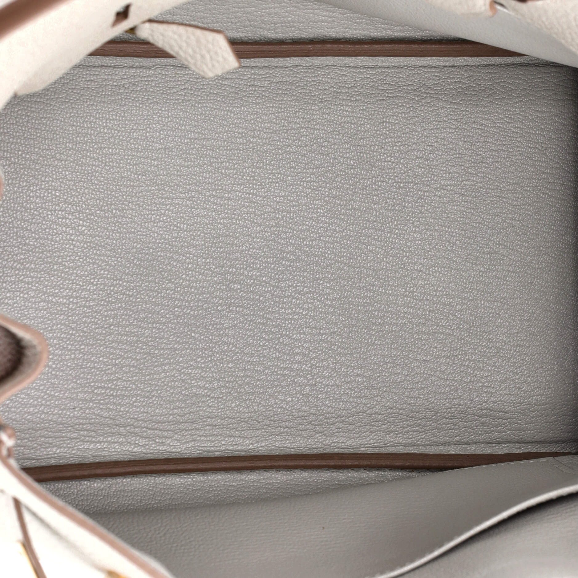 Hermes Birkin Handbag Grey Togo with Gold Hardware 25