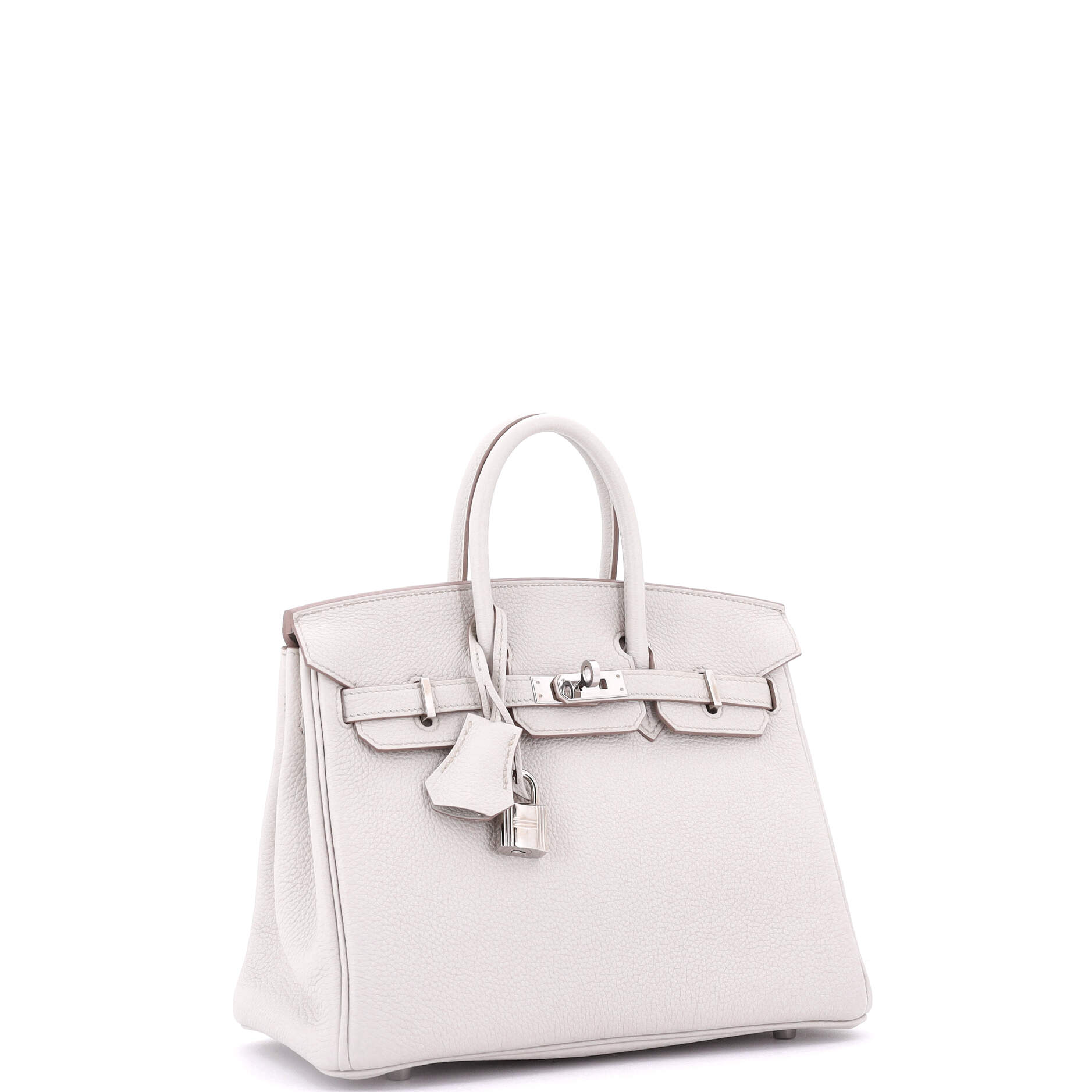 Hermes Birkin Handbag Light Togo with Palladium Hardware 25