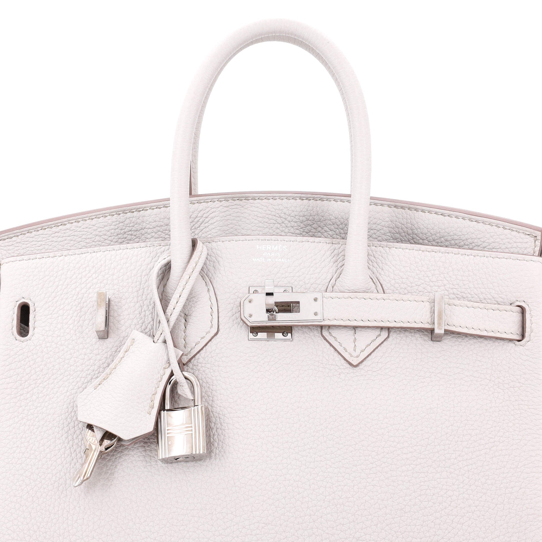 Hermes Birkin Handbag Light Togo with Palladium Hardware 25