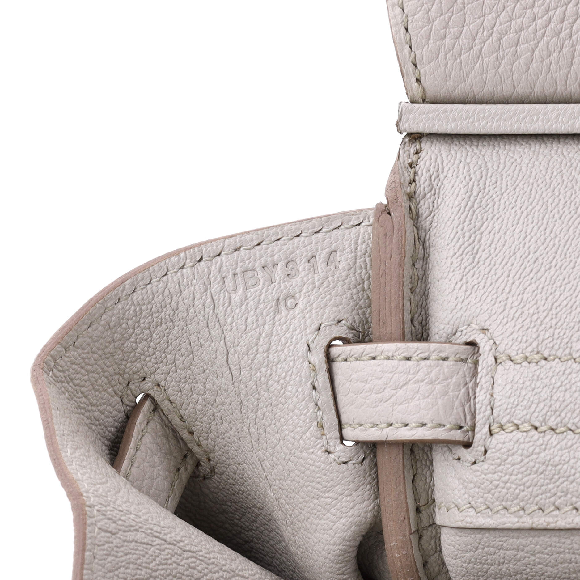 Hermes Birkin Handbag Light Togo with Palladium Hardware 25