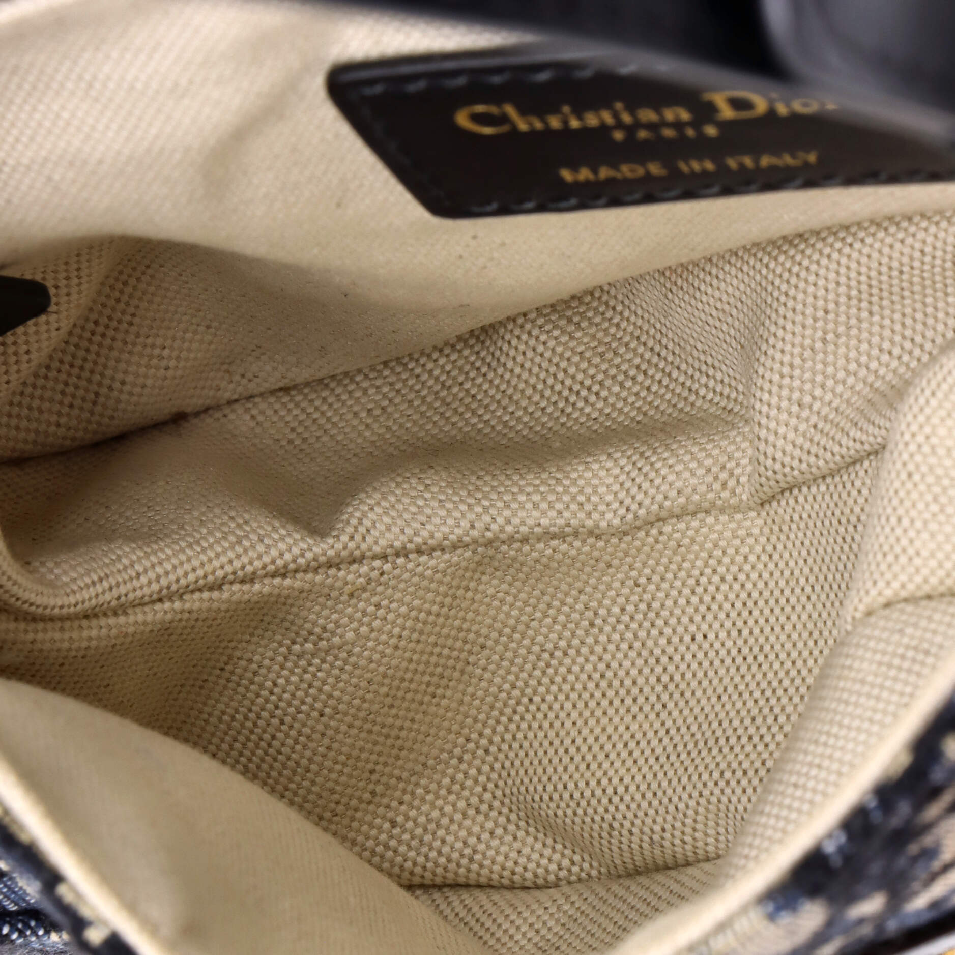 Christian Dior Saddle Handbag Oblique Canvas Mini