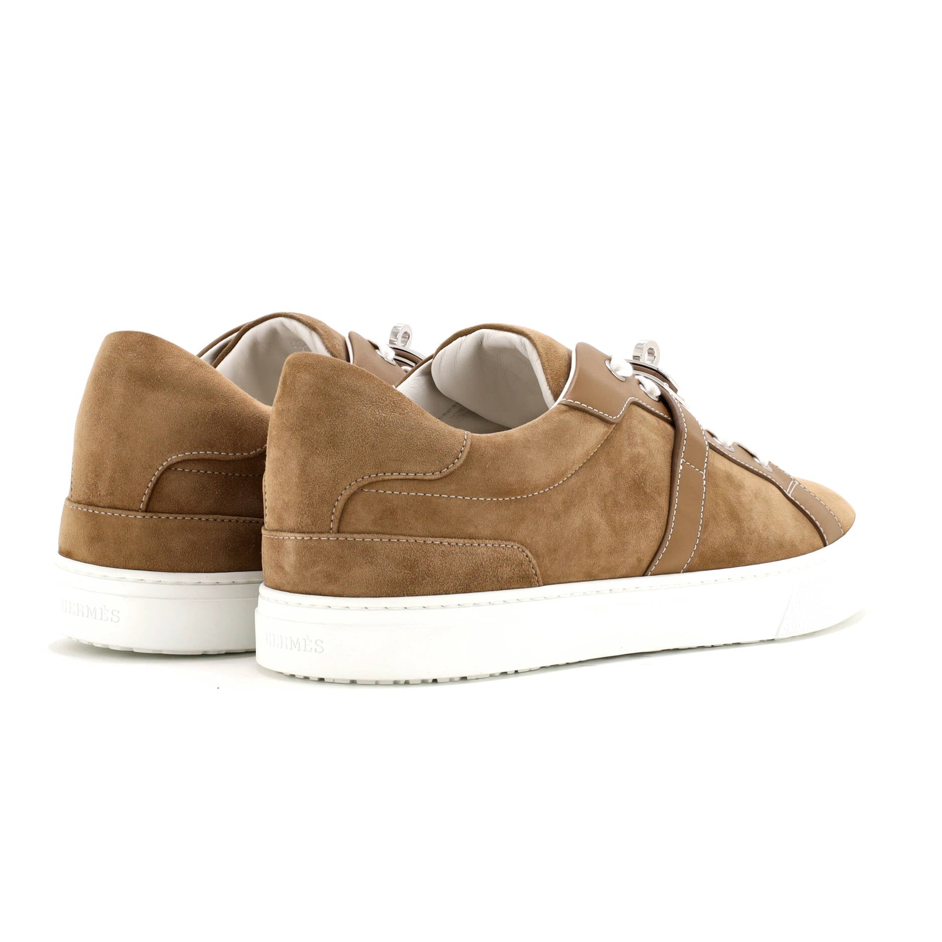 Hermes Men's Day Sneakers Suede with Leather