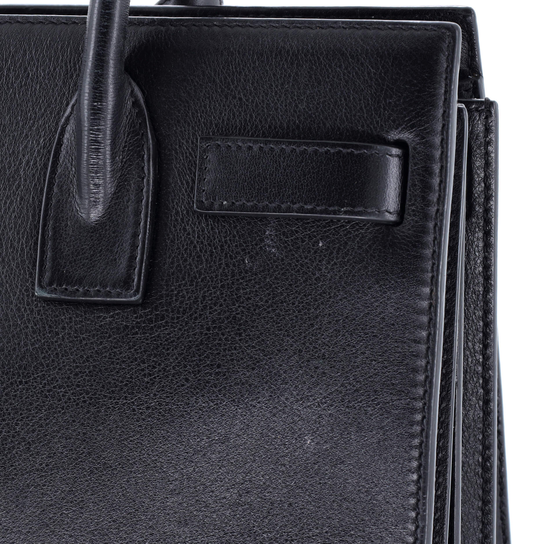 Saint Laurent Sac de Jour NM Bag Patch Embellished Leather Baby