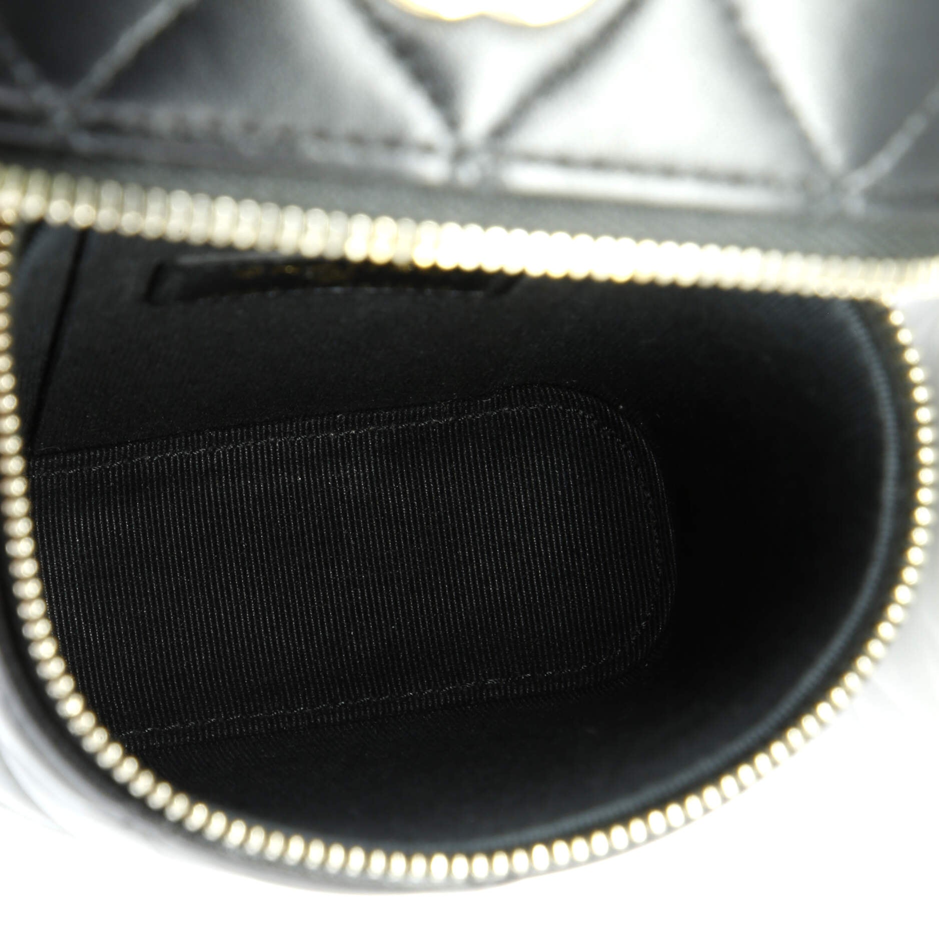 Chanel Classic Vanity Top Handle Phone Holder with Chain Quilted Lambskin