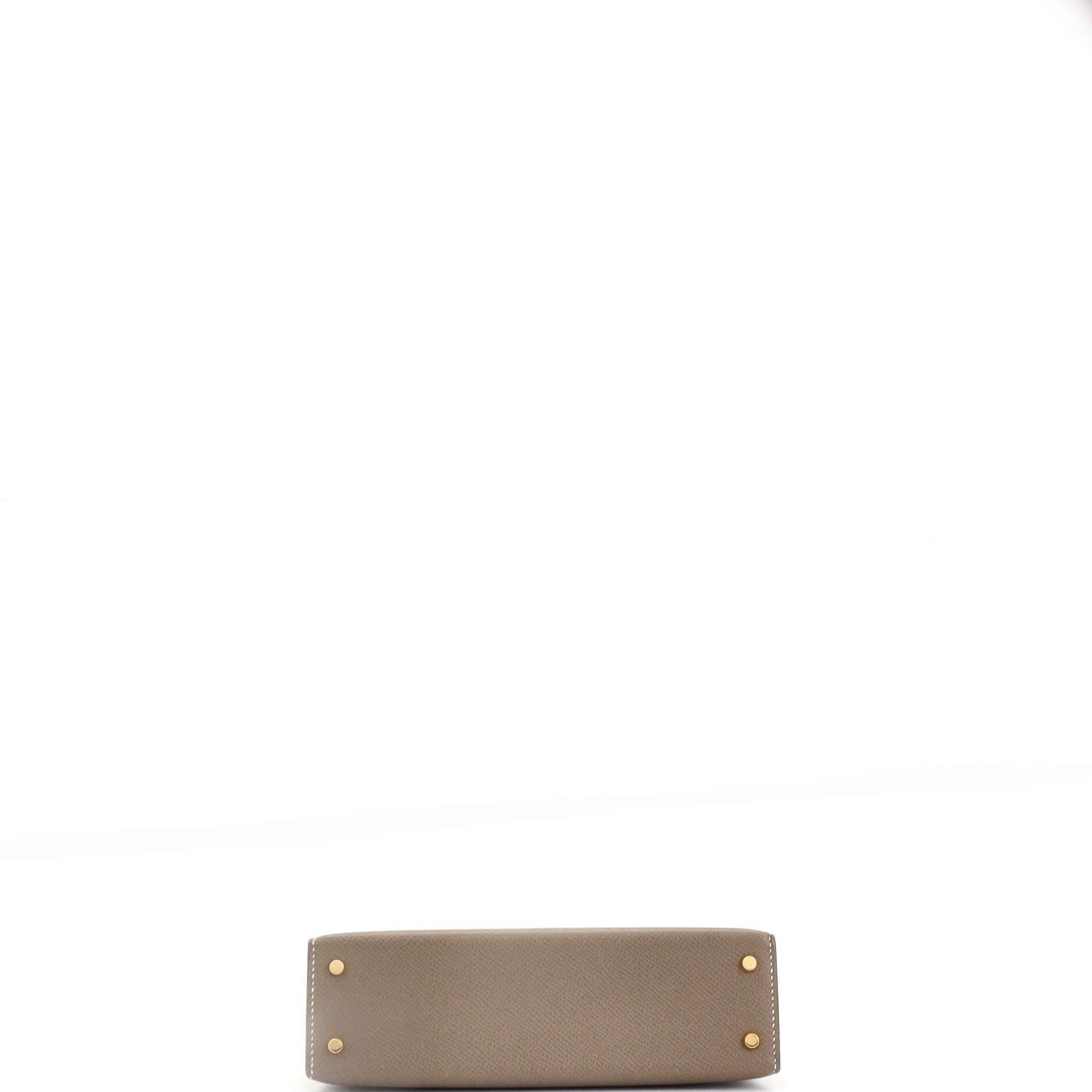 Hermes Kelly Mini II Bag Grey Epsom with Gold Hardware 20