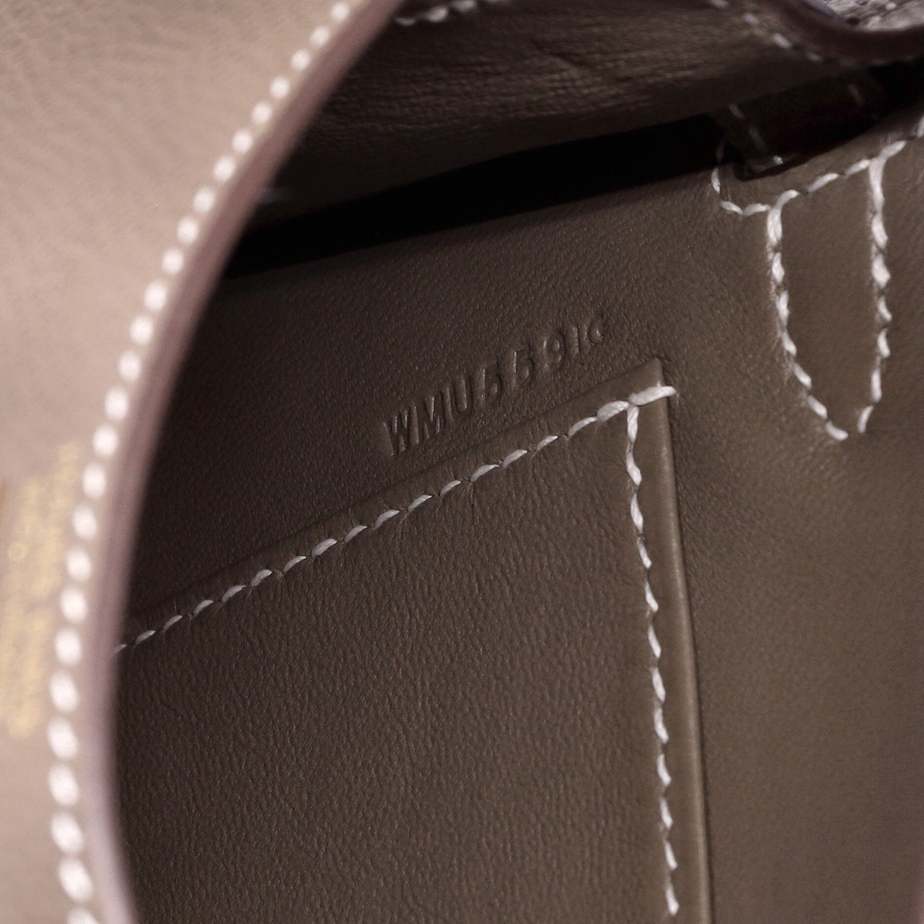 Hermes Kelly Mini II Bag Grey Epsom with Gold Hardware 20