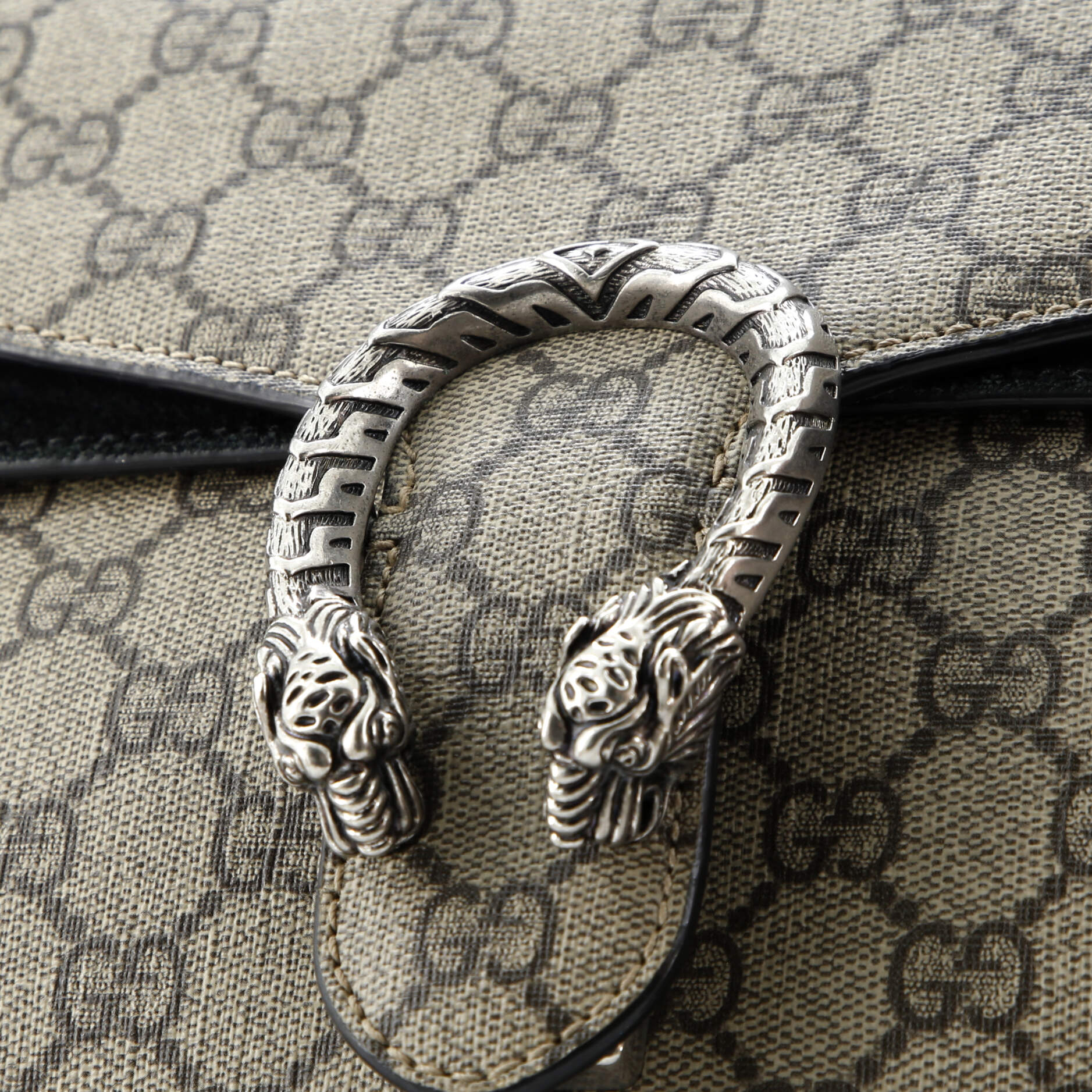 Gucci Dionysus Bag GG Coated Canvas and Leather Small