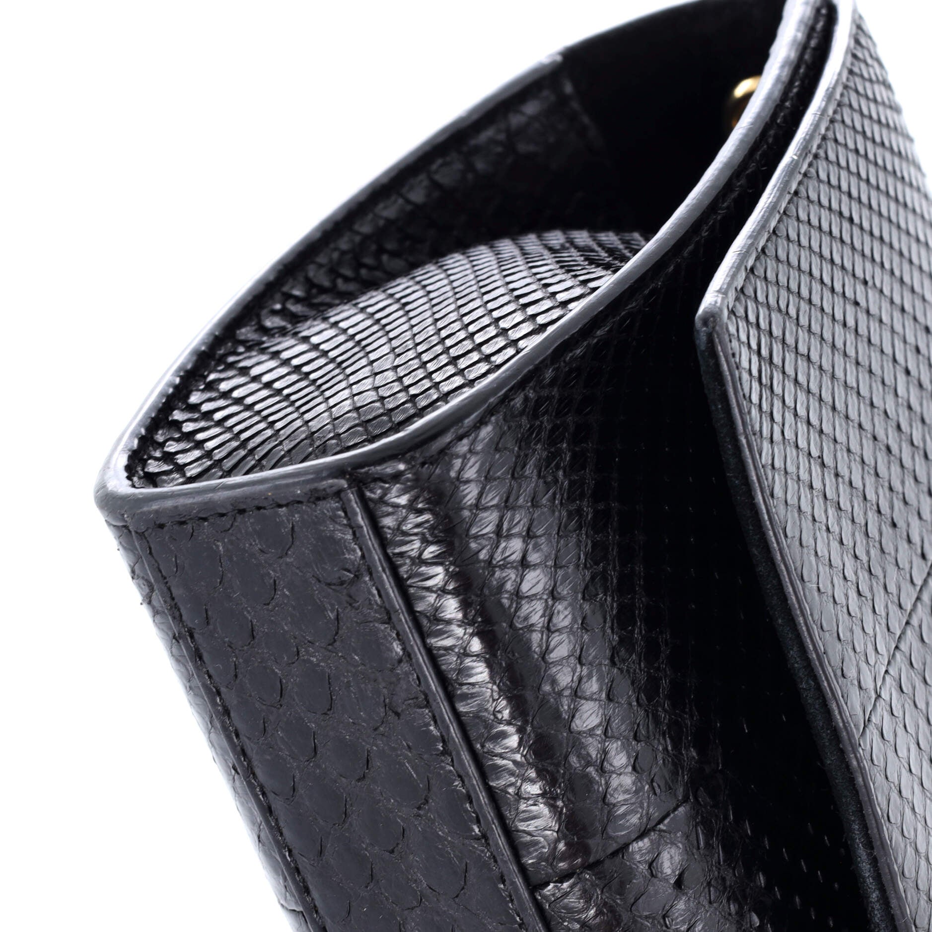 Saint Laurent Classic Monogram Tassel Crossbody Bag Python Medium