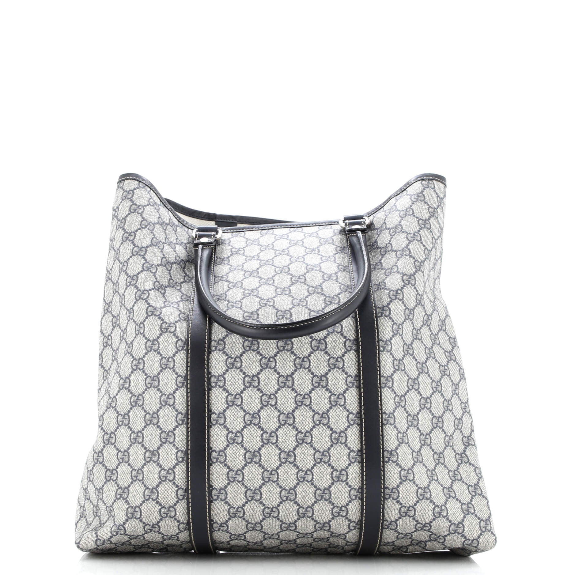 Gucci Joy Tote GG Coated Canvas with Leather Large