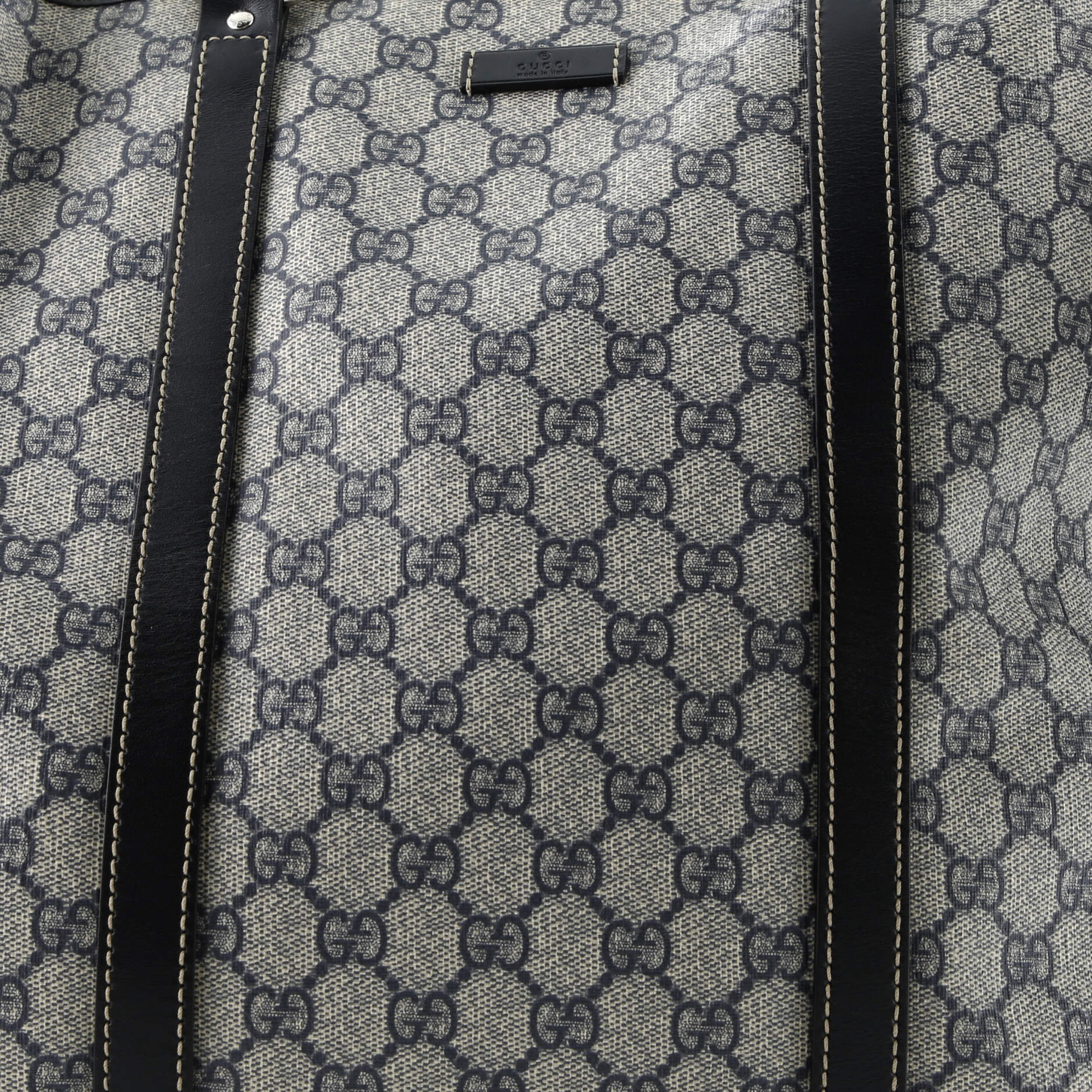 Gucci Joy Tote GG Coated Canvas with Leather Large