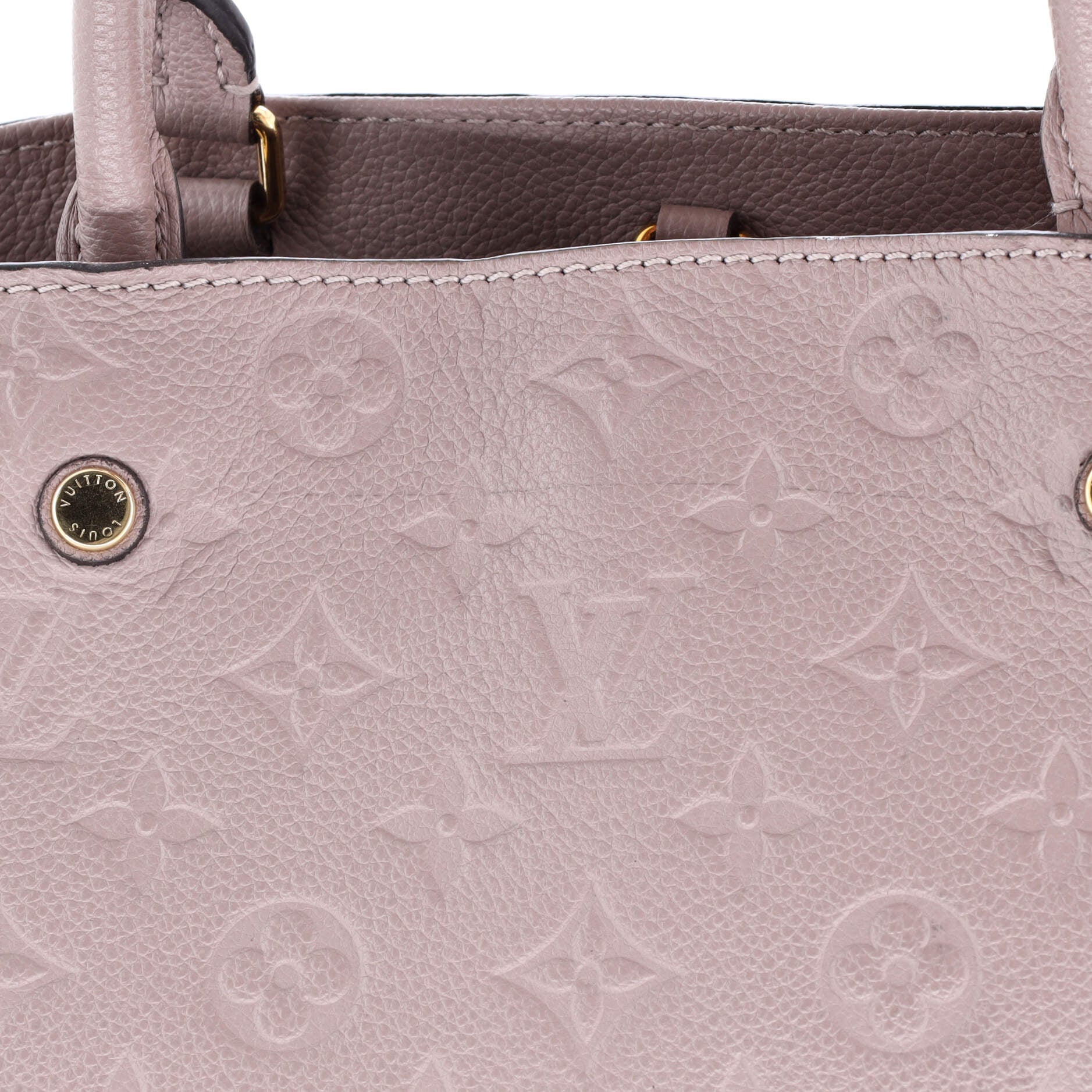 Louis Vuitton Montaigne Handbag Monogram Empreinte Leather MM