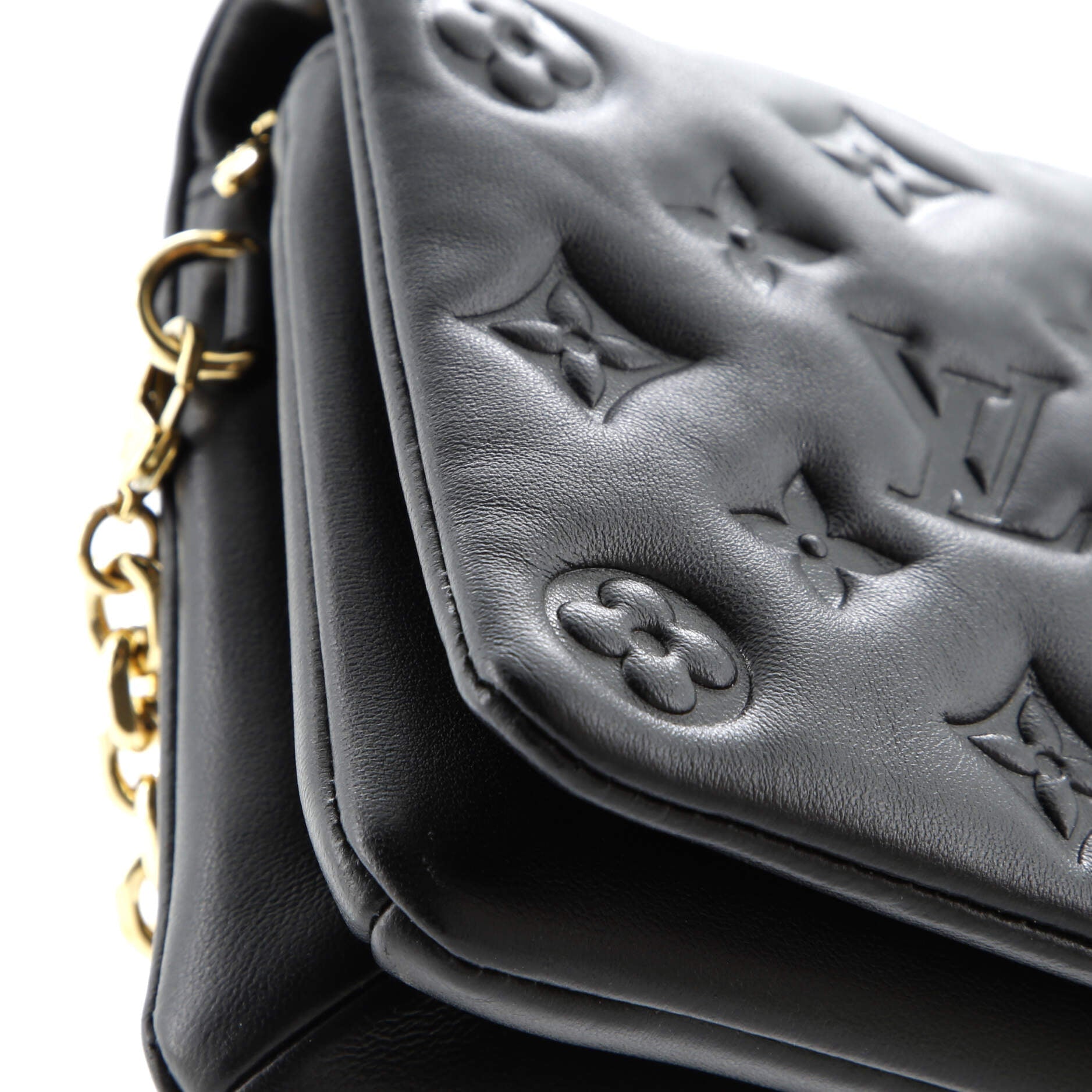 Louis Vuitton Coussin Pochette Monogram Embossed Lambskin