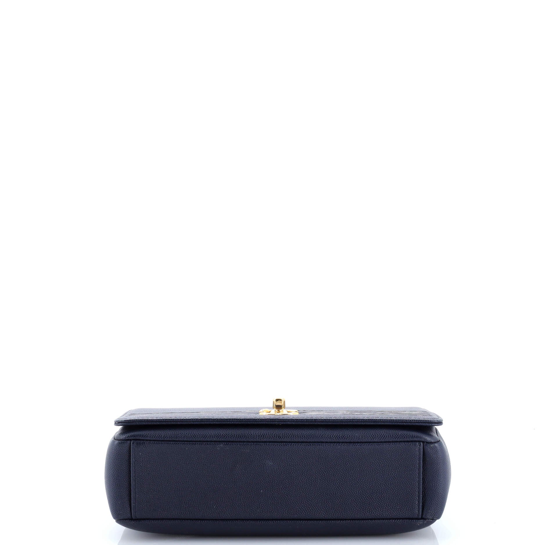 Chanel Captain Gold Flap Bag Embroidered Caviar Medium