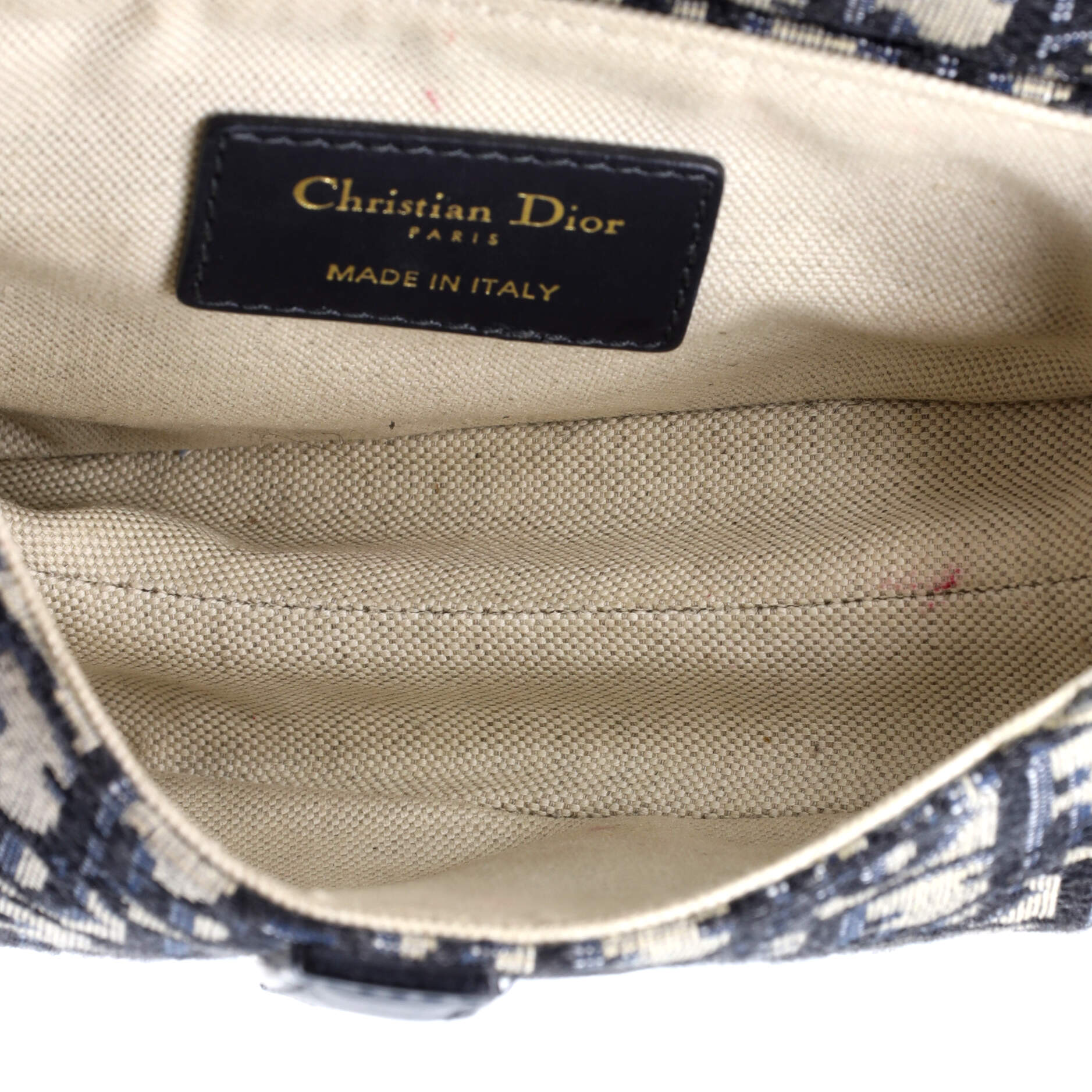 Christian Dior Saddle Handbag Oblique Canvas Mini