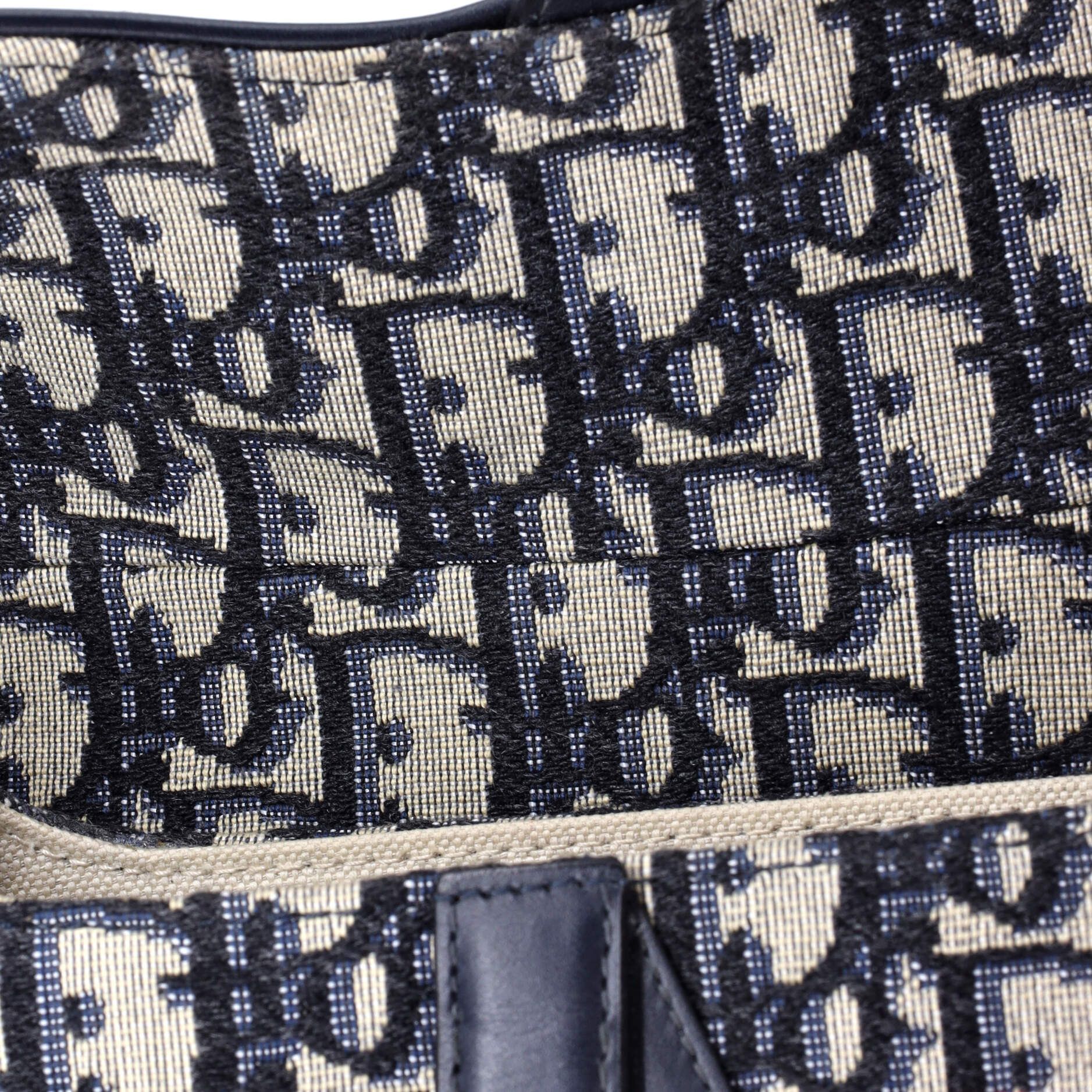 Christian Dior Saddle Handbag Oblique Canvas Mini