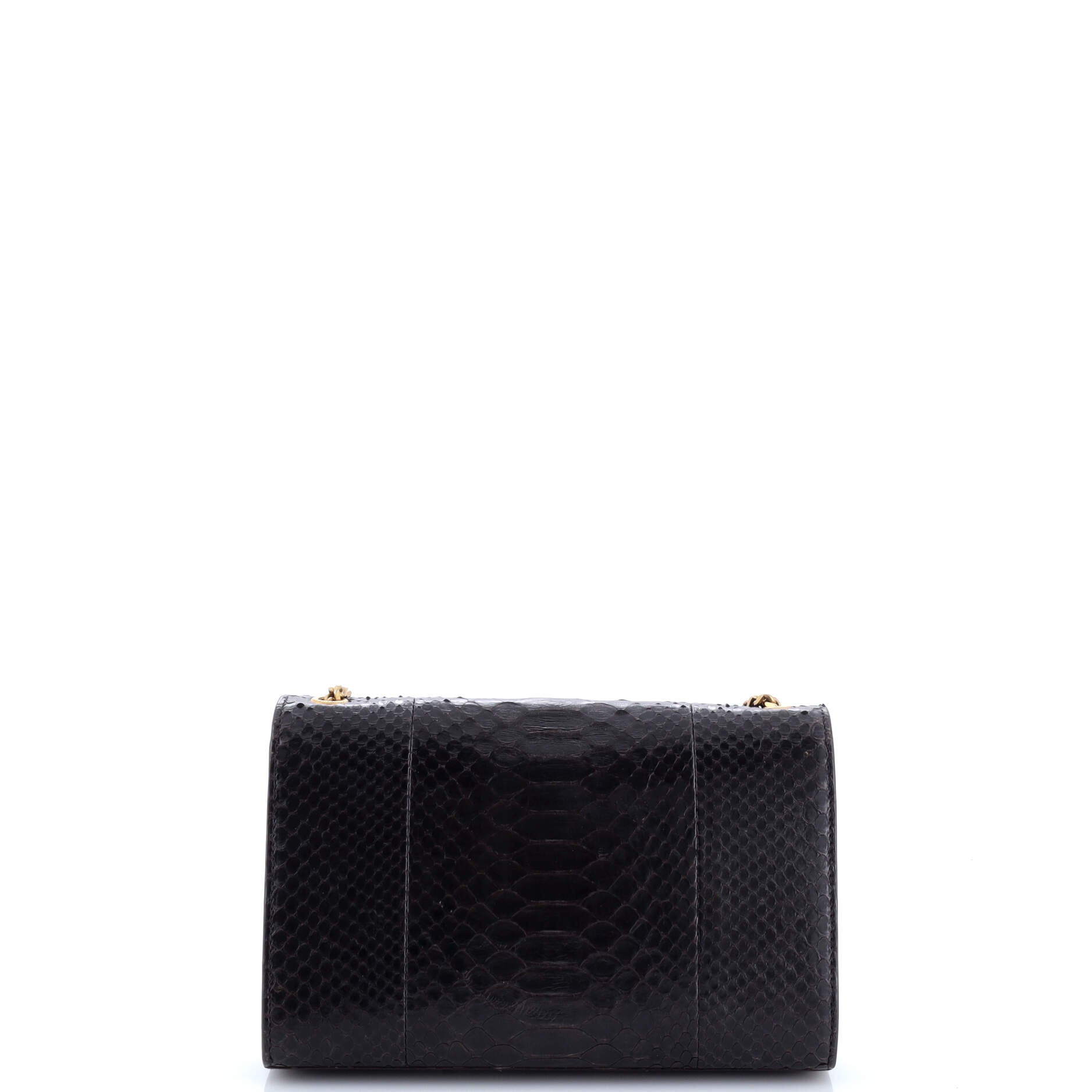 Saint Laurent Classic Monogram Tassel Crossbody Bag Python Medium